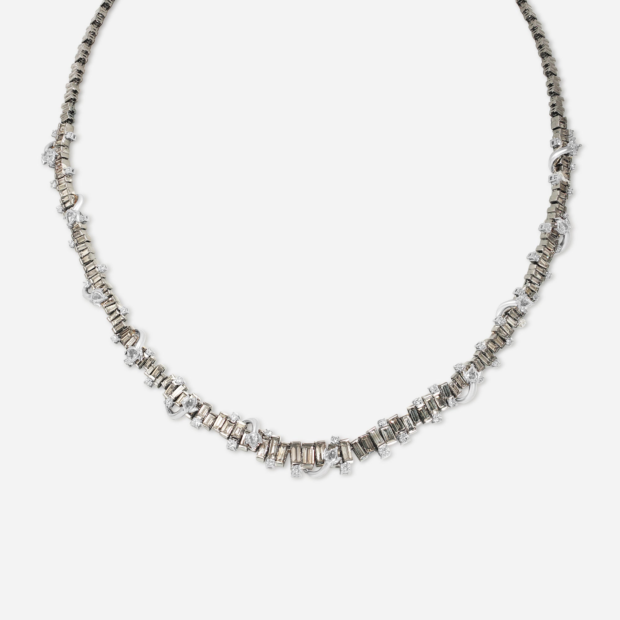 White Gold Tennis Necklace