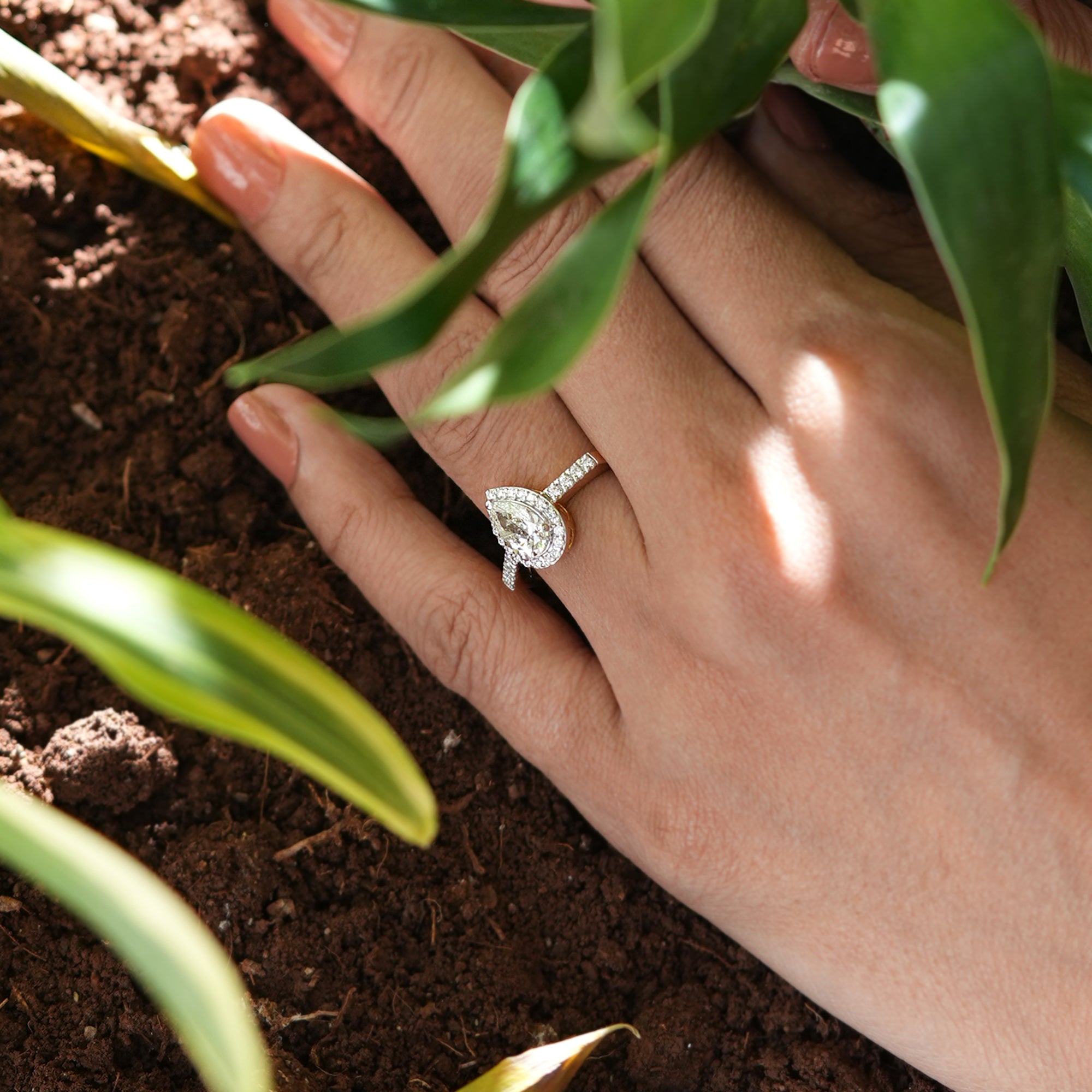 Drop Of Shimmer Ring