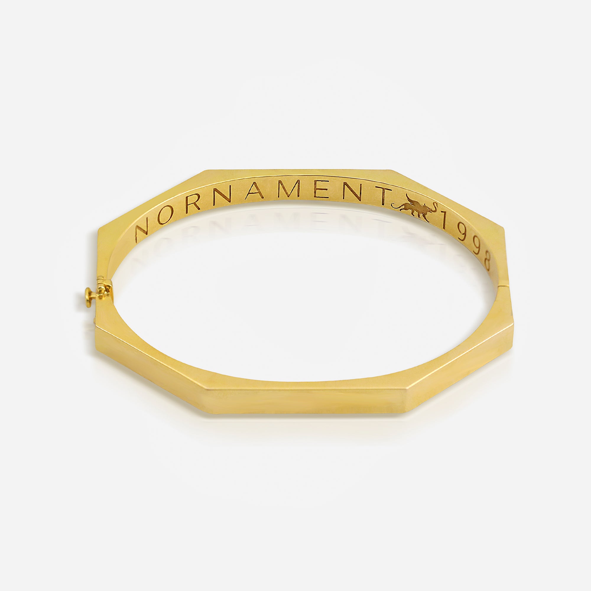 Hexa Gold Minimalist Bangle
