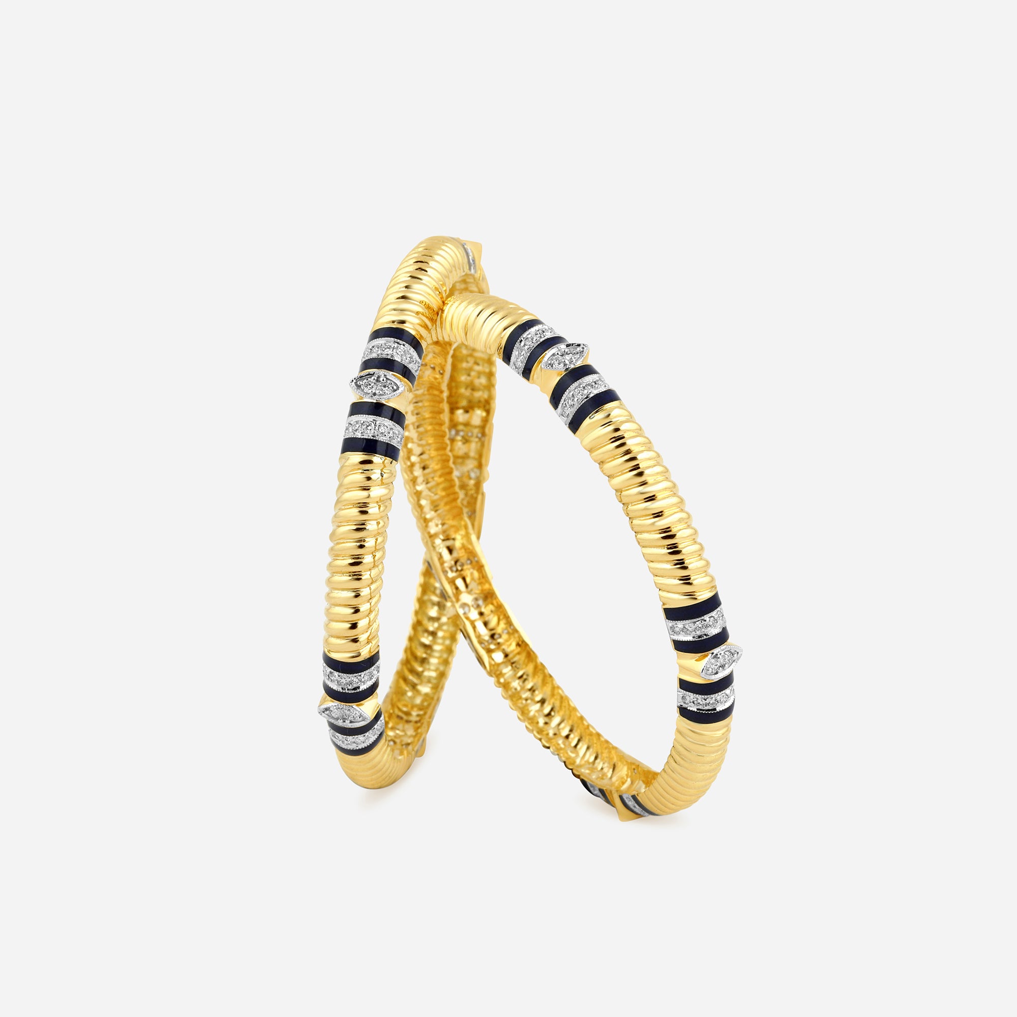 Eclipse Radiance Spiral Bangles