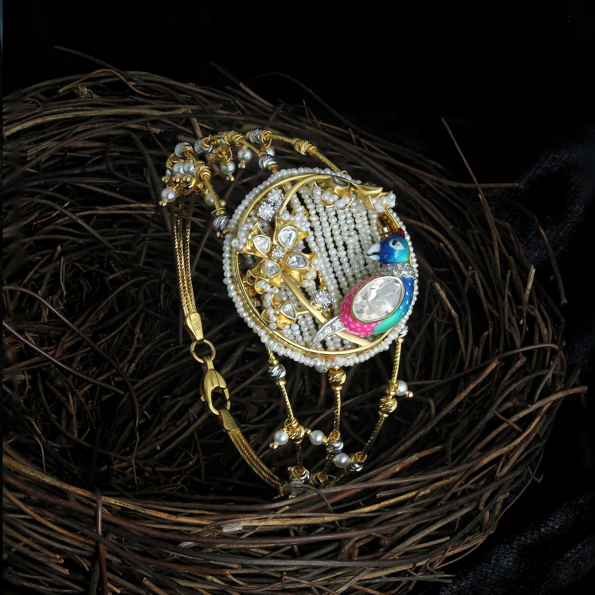 Enchanted Garden Bird Bracelet