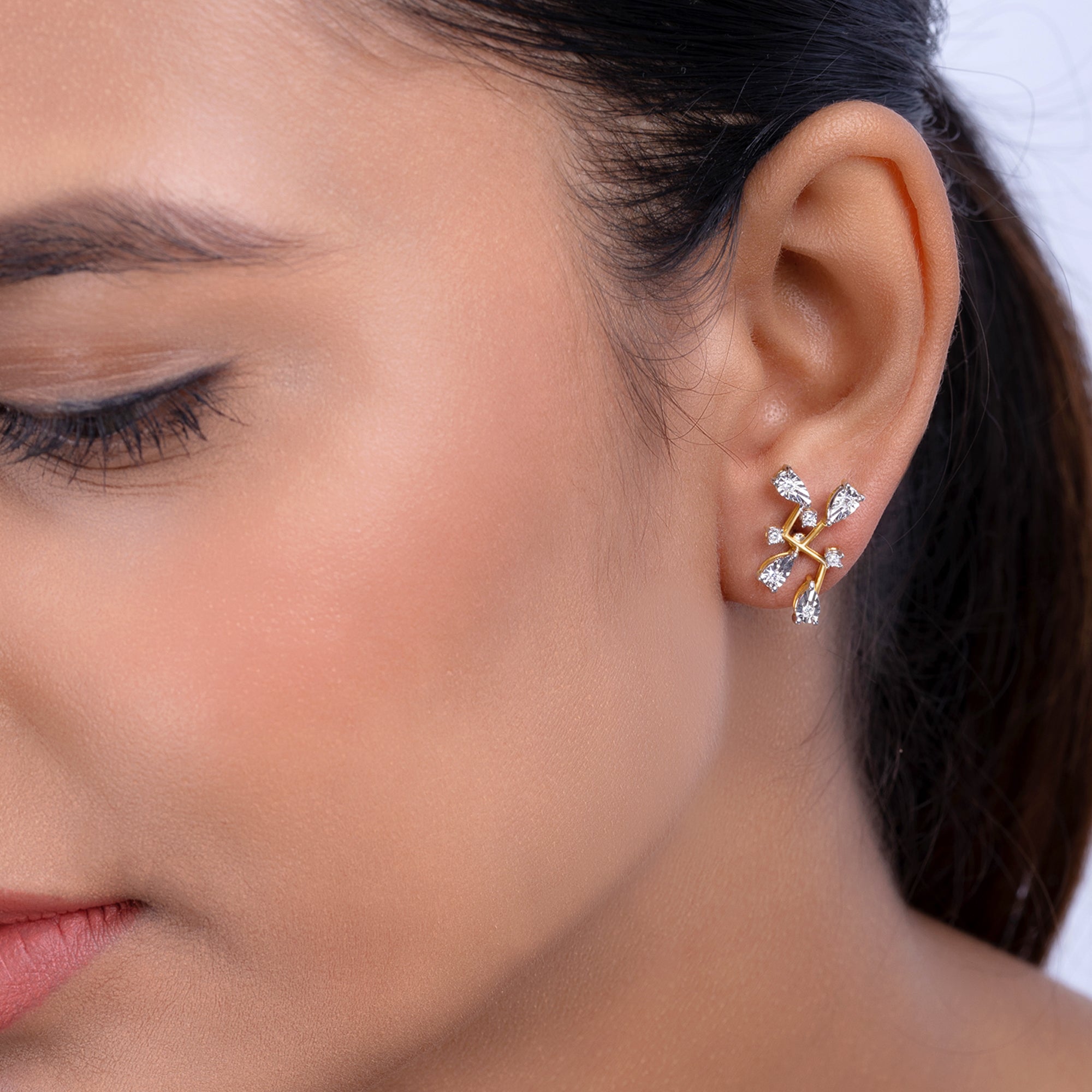Marquise Petal Sparkle Earrings