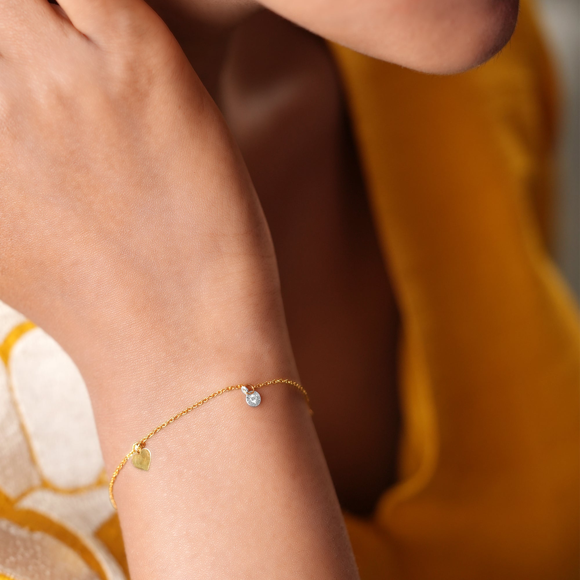 Golden Wanderlust Charm Bracelet