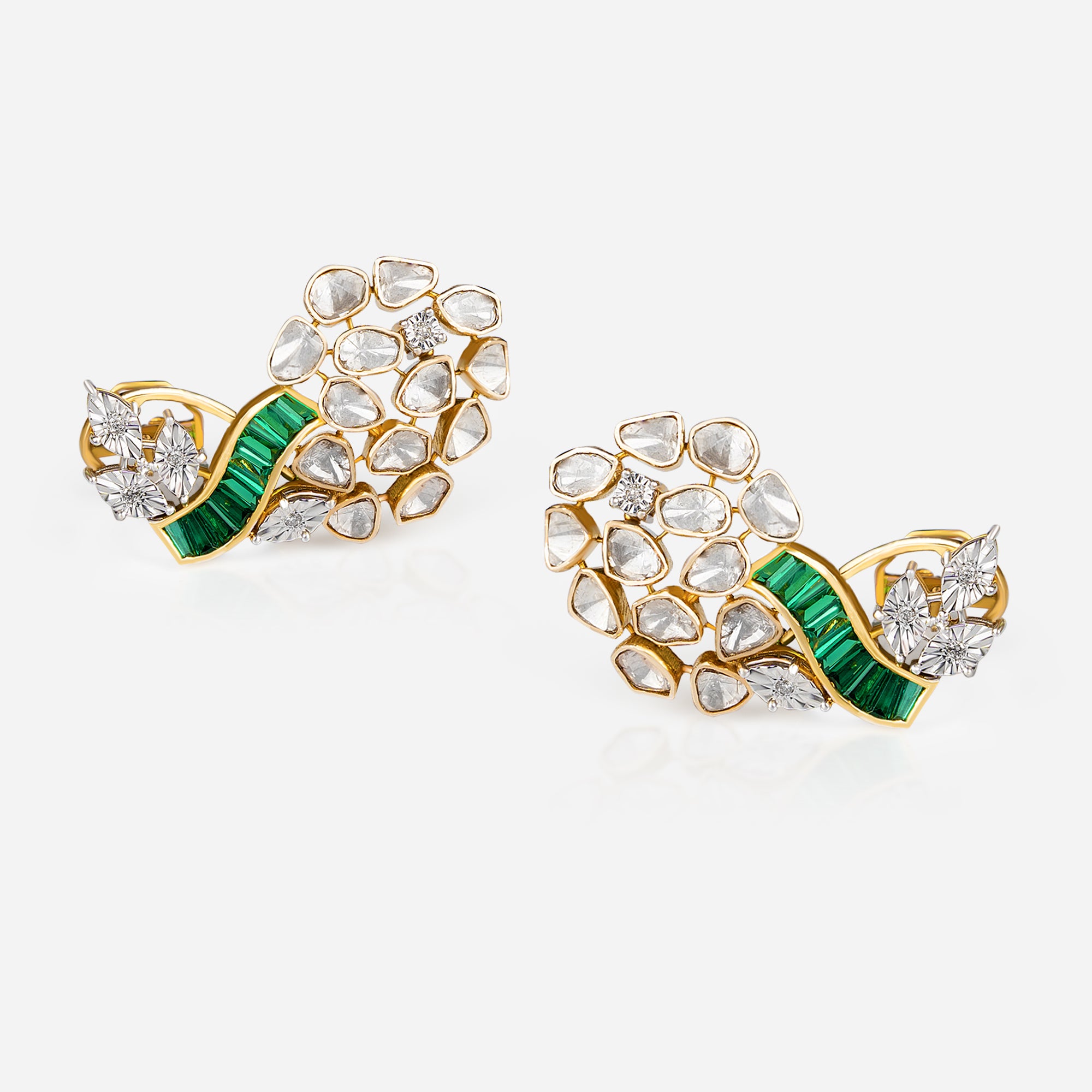 Emerald Serpentine Earrings