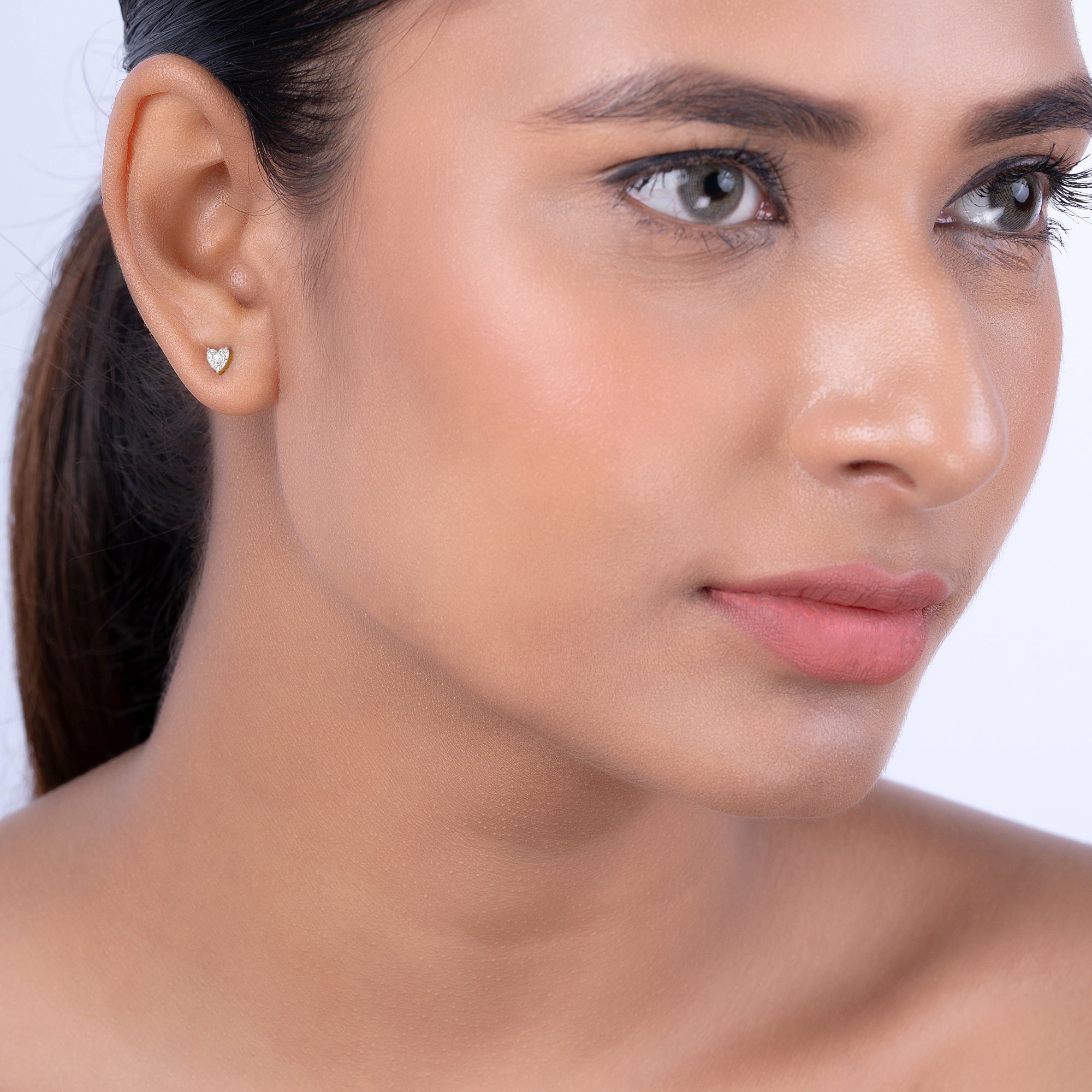 Diamond Heart Earrings