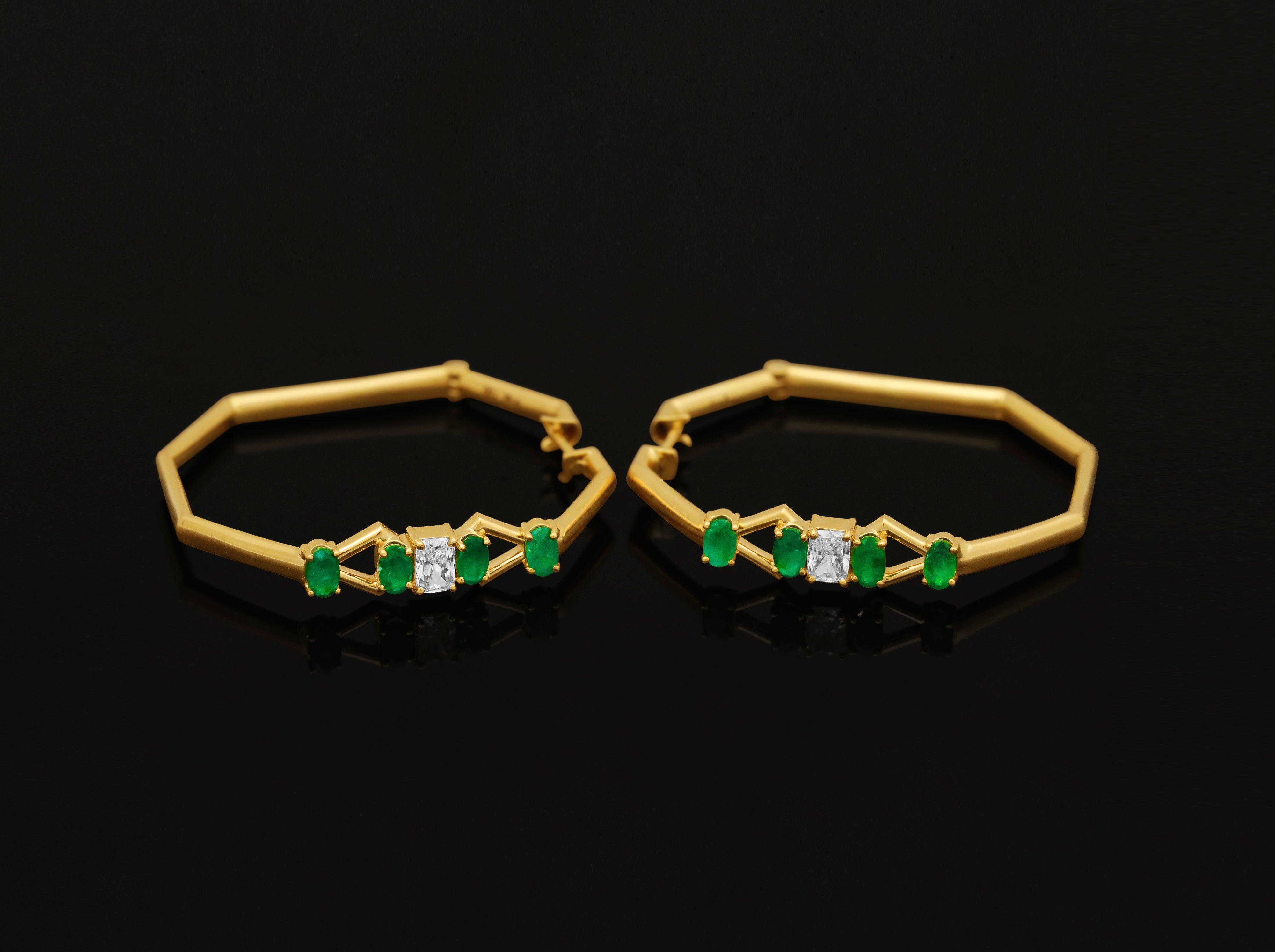 Verdant Aurora Hoops