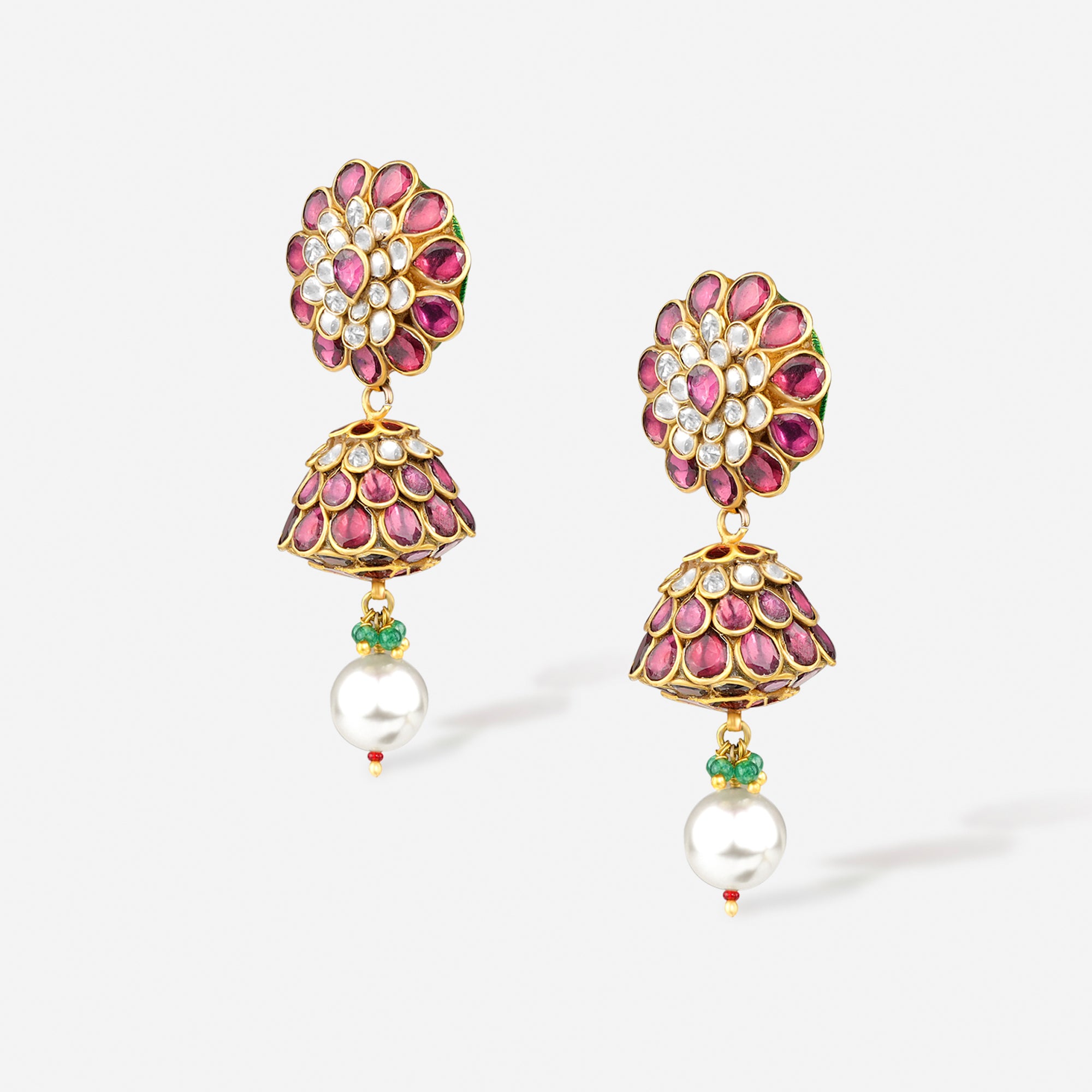 NaazVará Gulrukh Jhumka Earrings