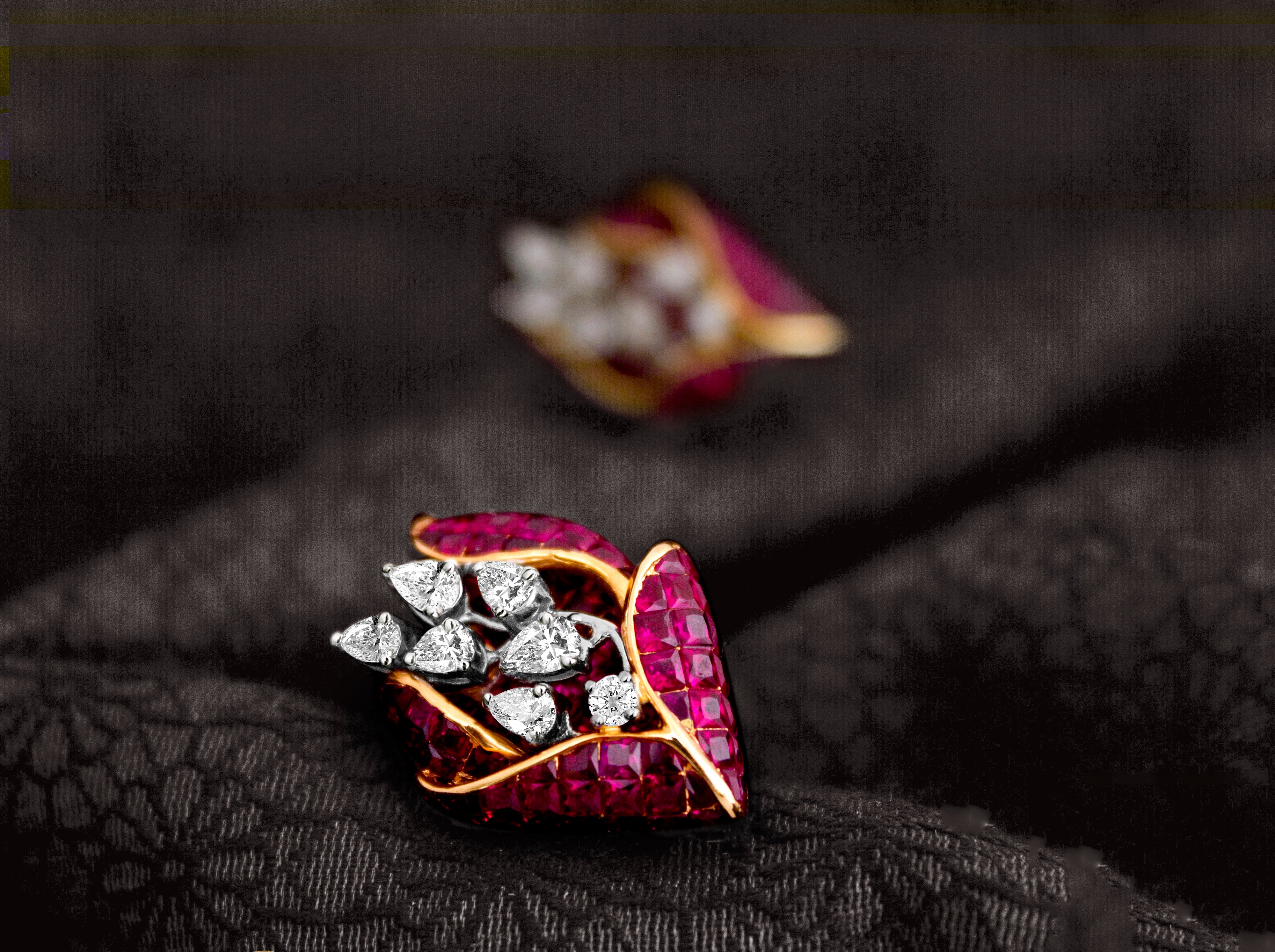 Ruby Embrace Earrings