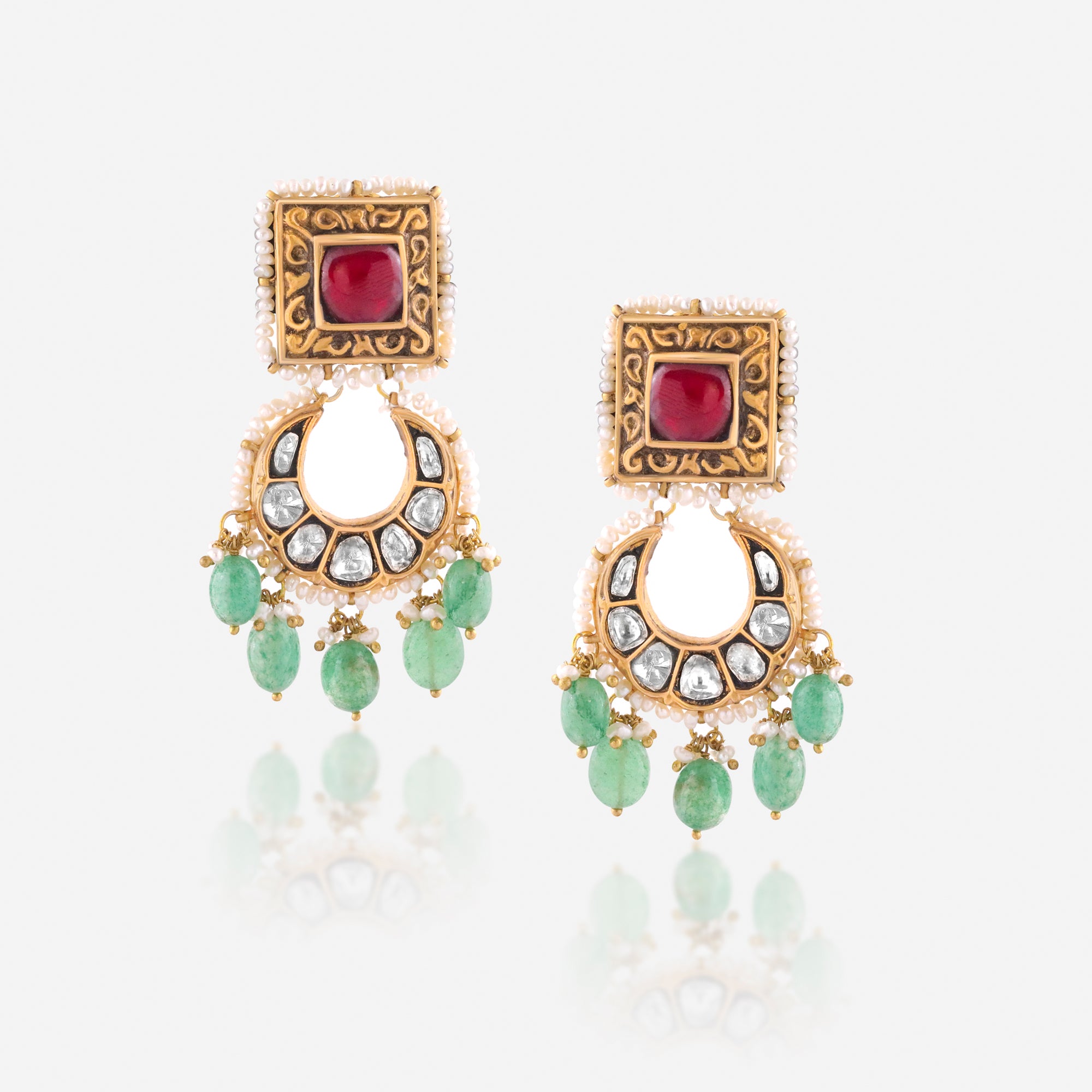 Royal Heritage Jadau Earrings