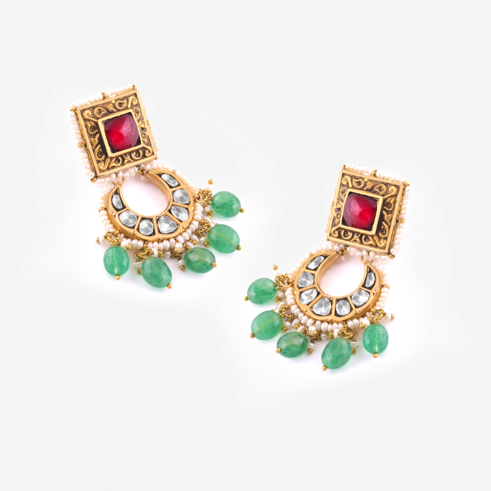 Royal Heritage Jadau Earrings