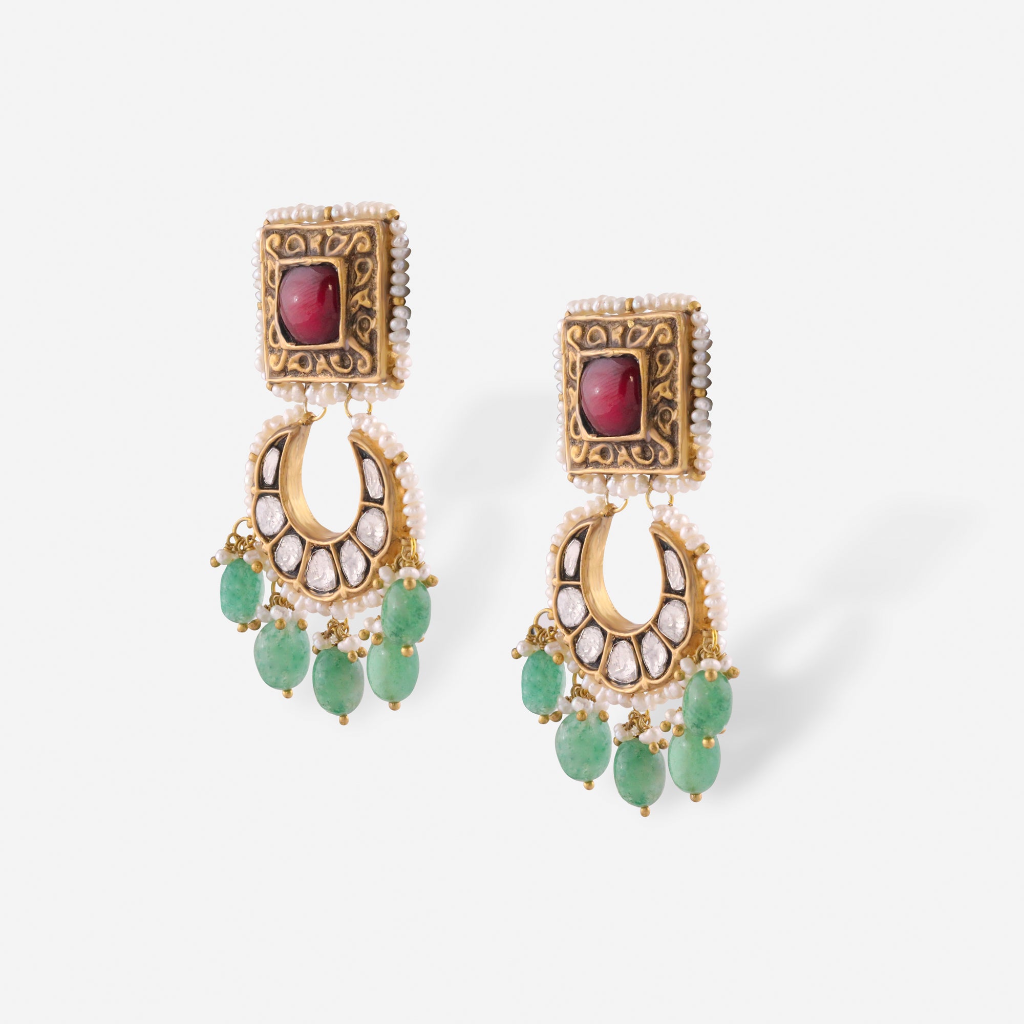 Royal Heritage Jadau Earrings