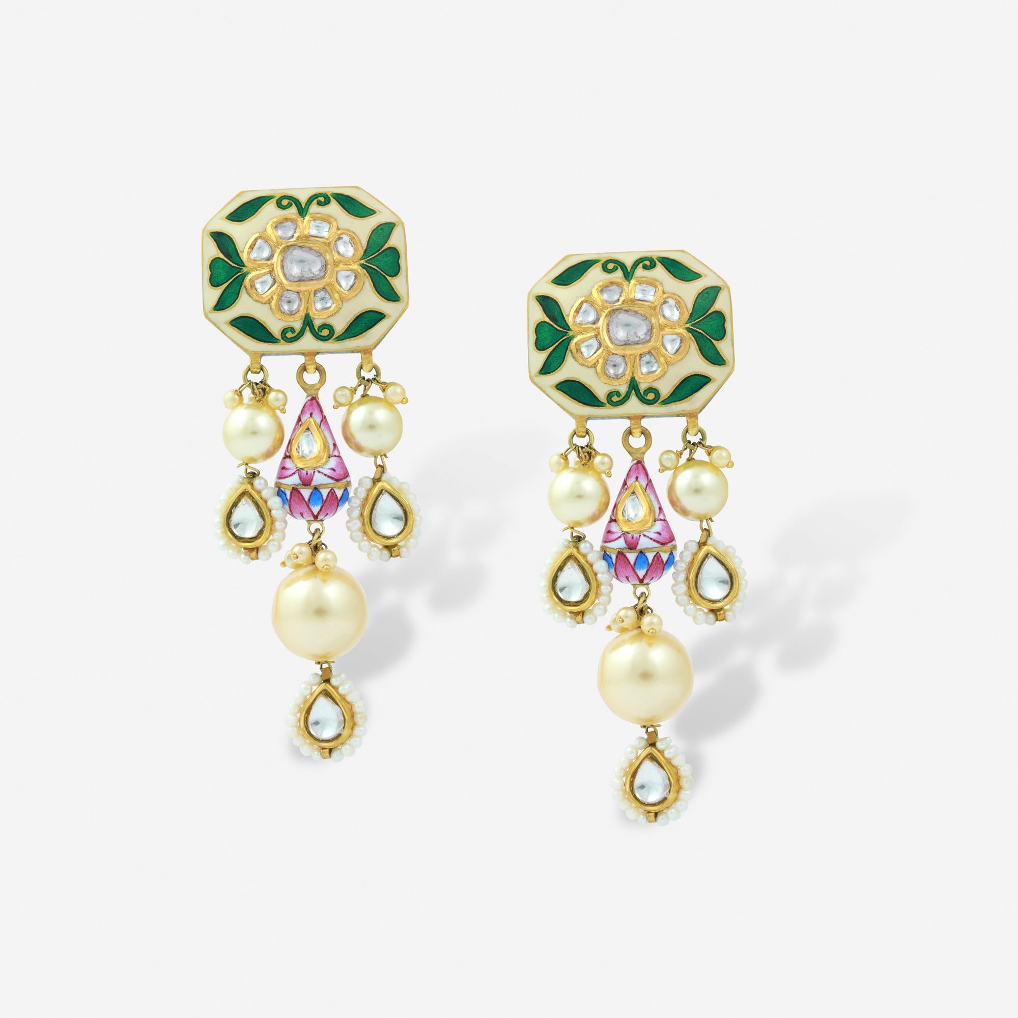 Gulistan Enamel & Pearl Chandeliers