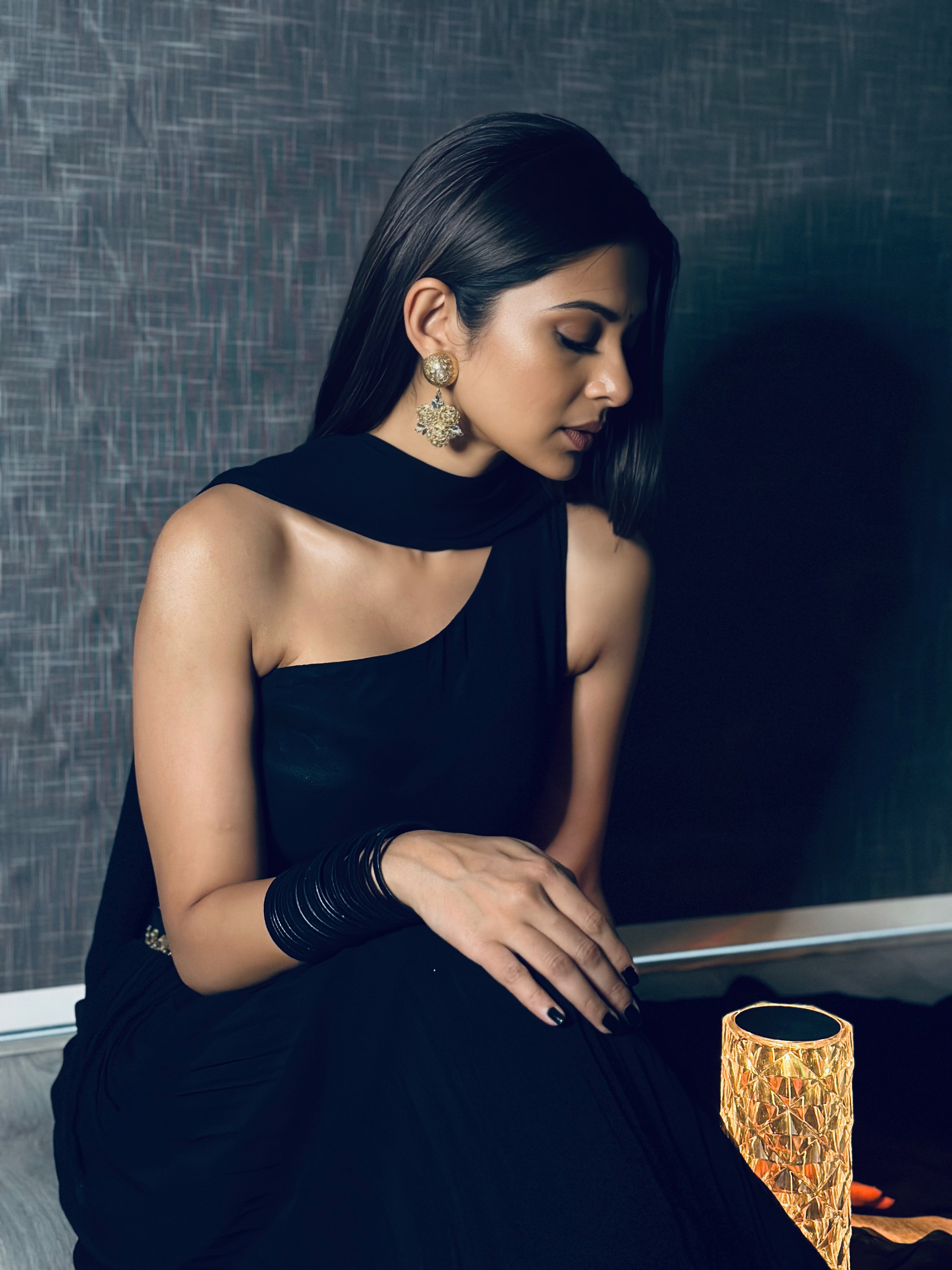 NityaSéra Kundan Bloom Earrings