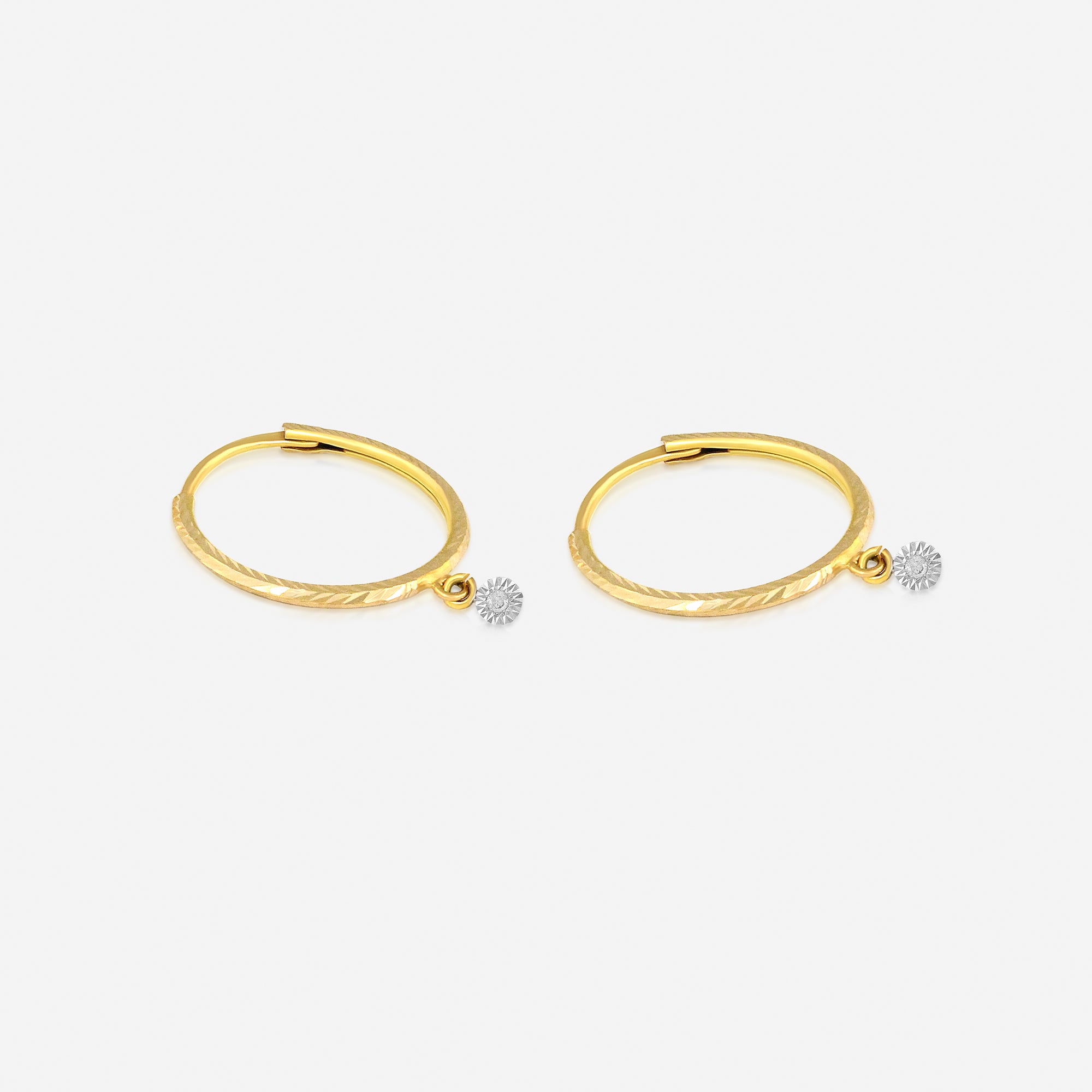 Soleil Charm Hoops