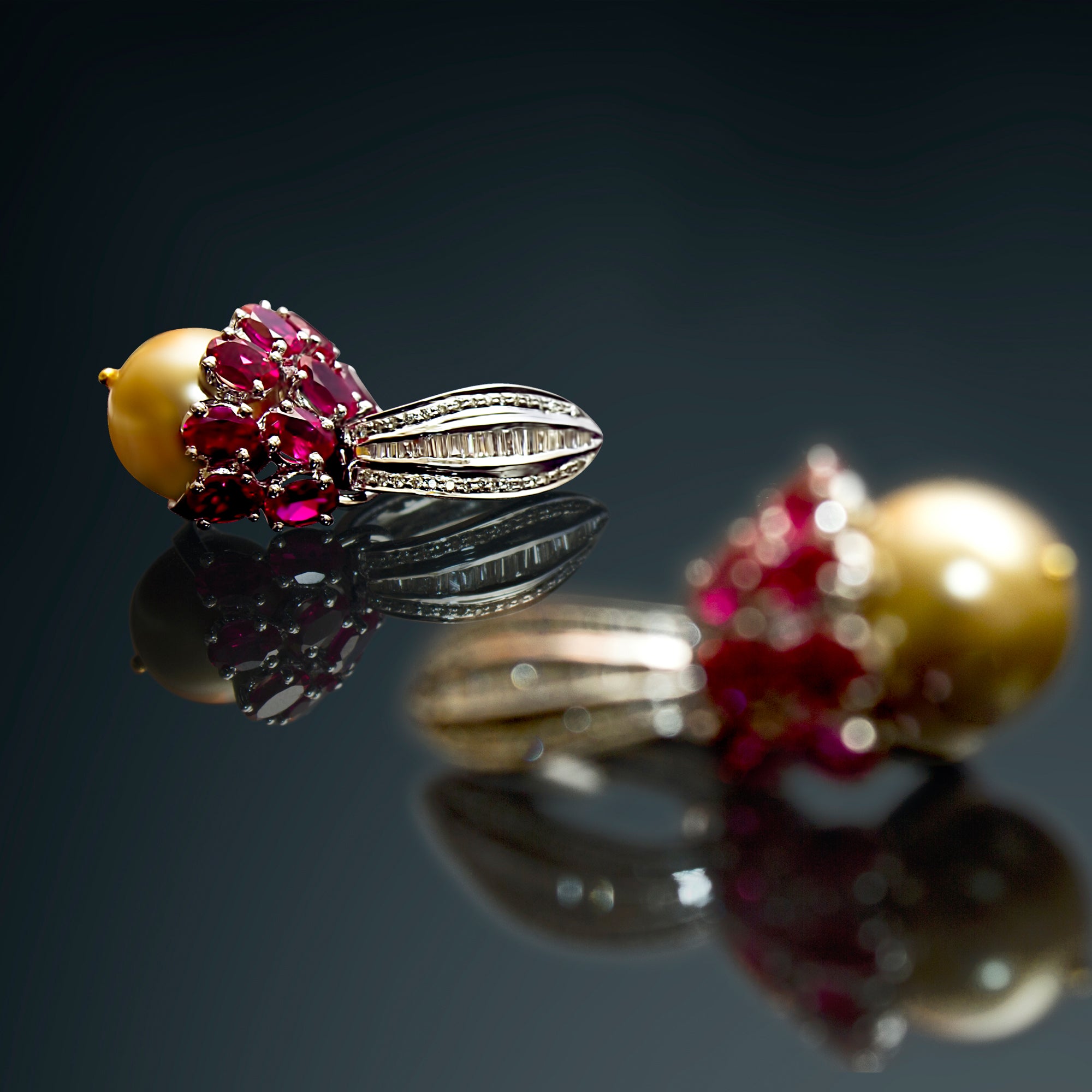 Scarlet Bloom Heritage Earrings