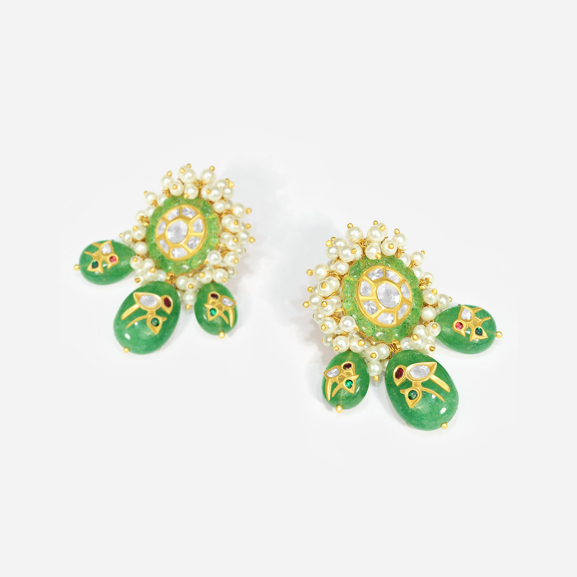 Emerald Blossom Earrings