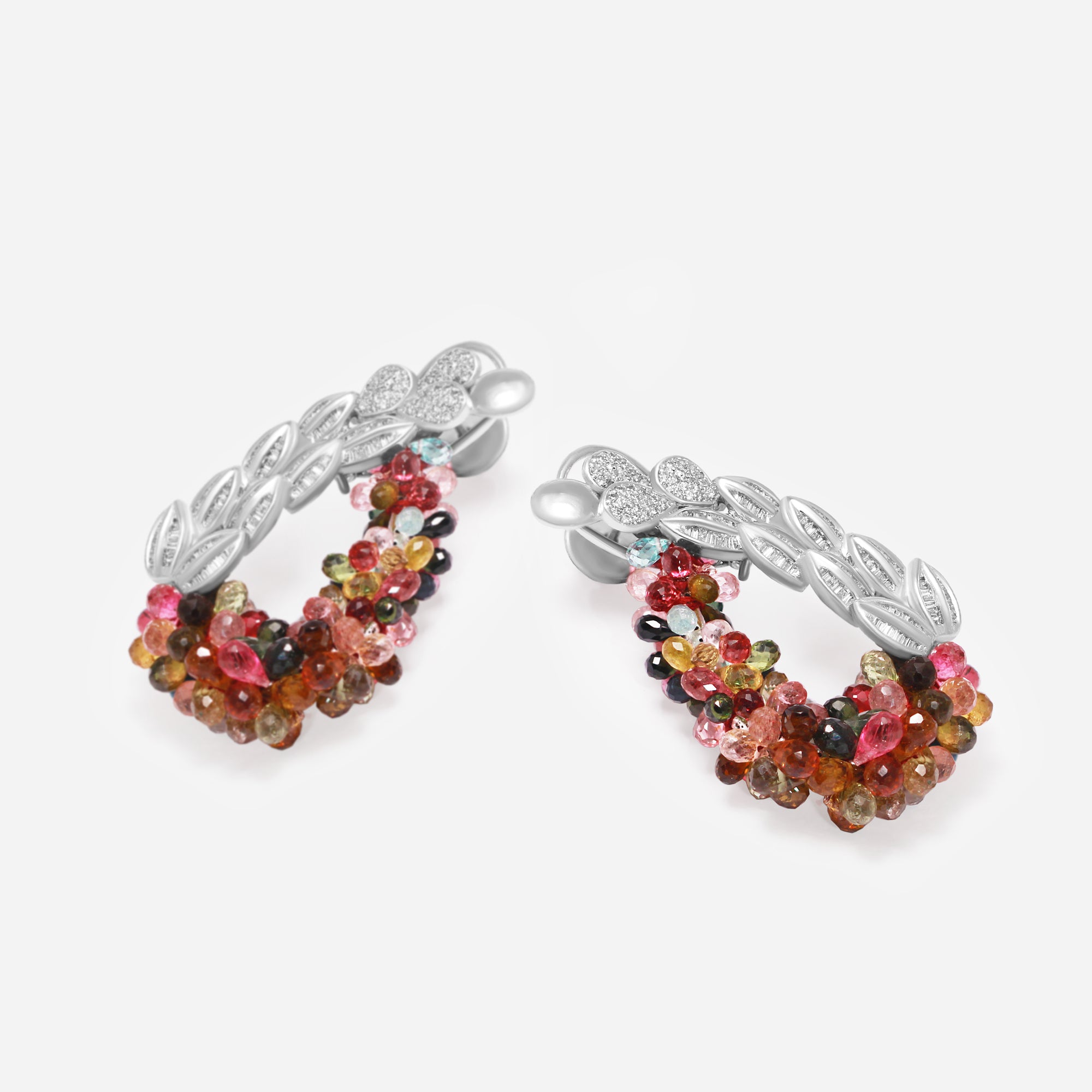 Aurora Bloom Diamond & Gemstone Earrings