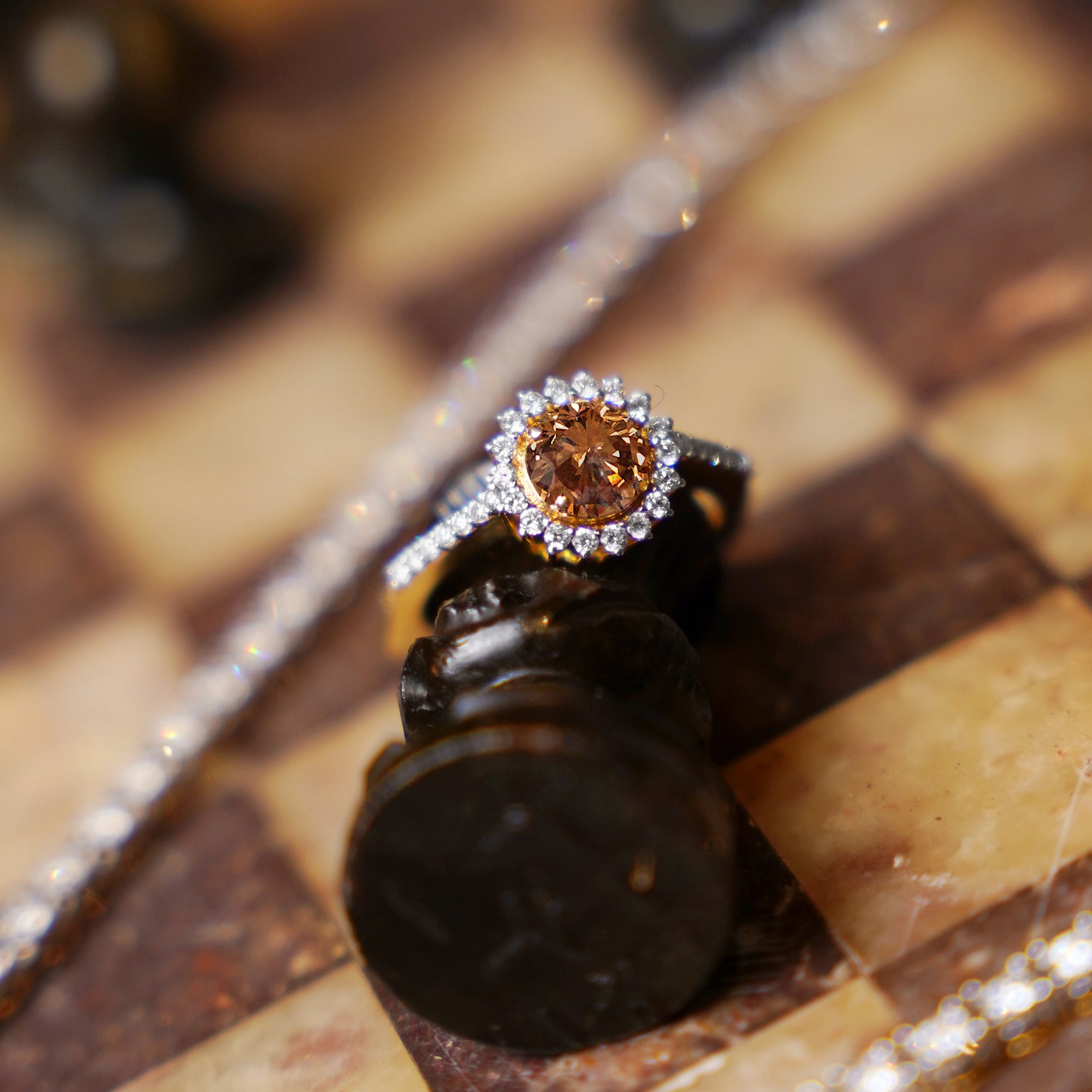 Sunburst Diamond Ring