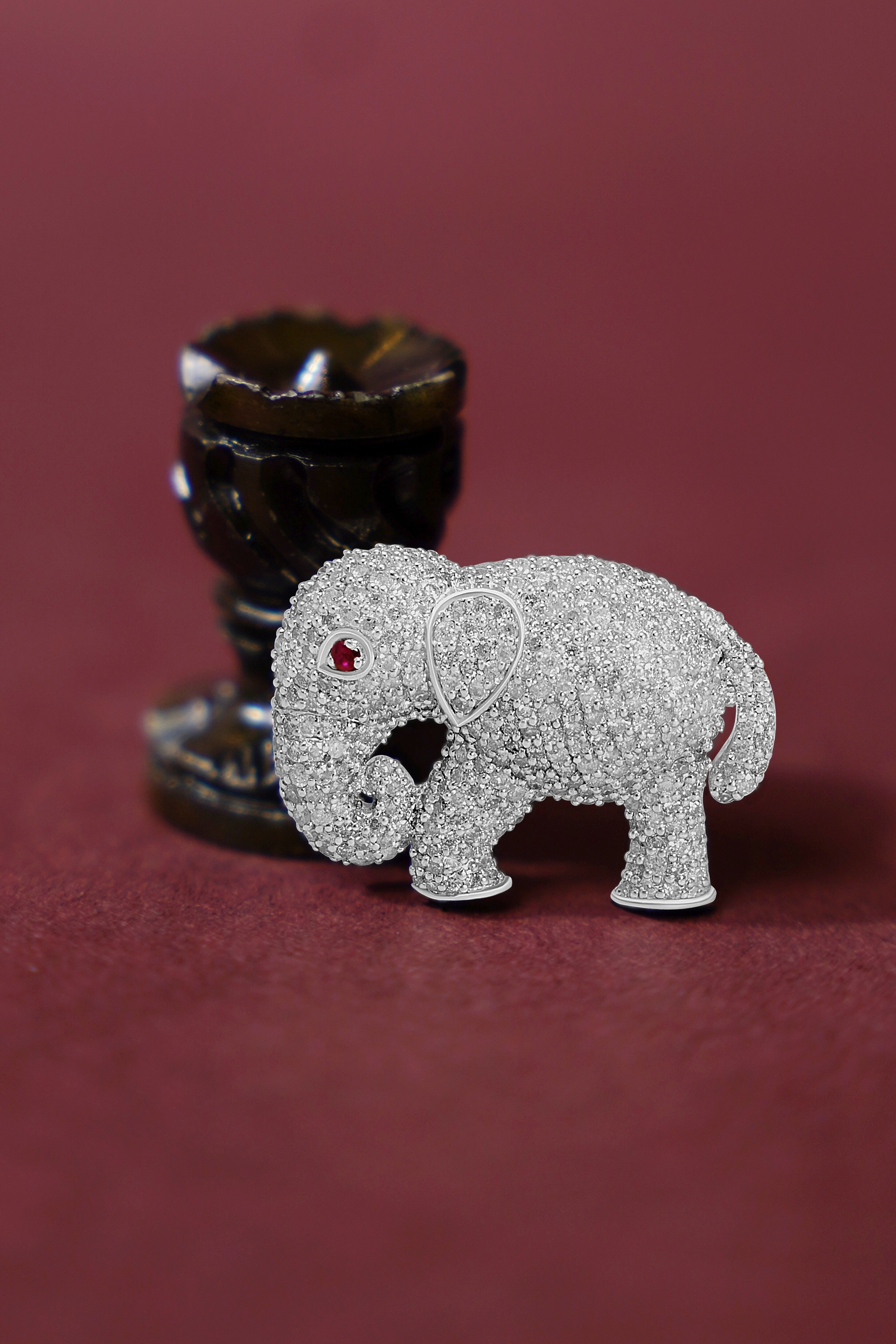 Regal Elephant Pendant