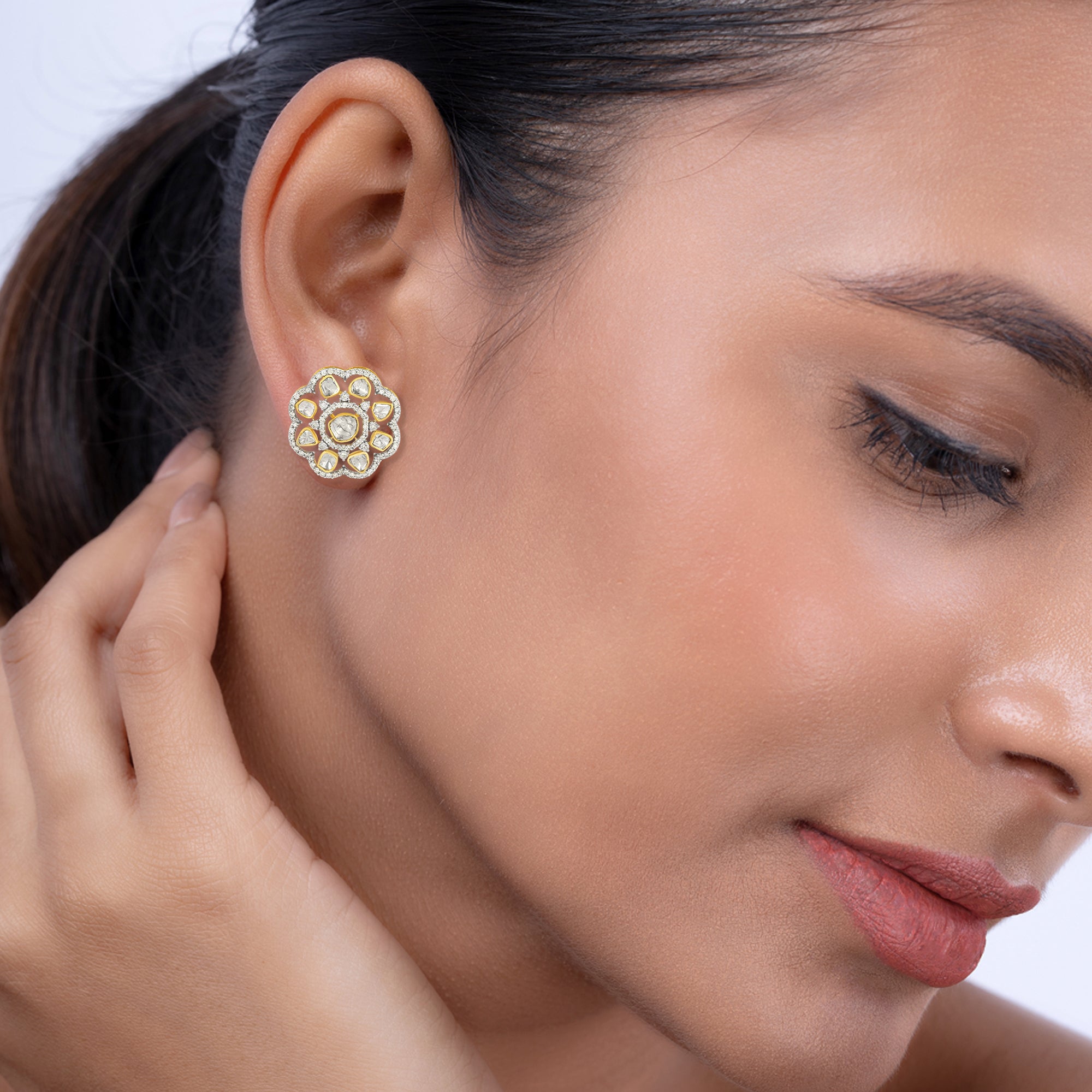 Rosette Grace Studs
