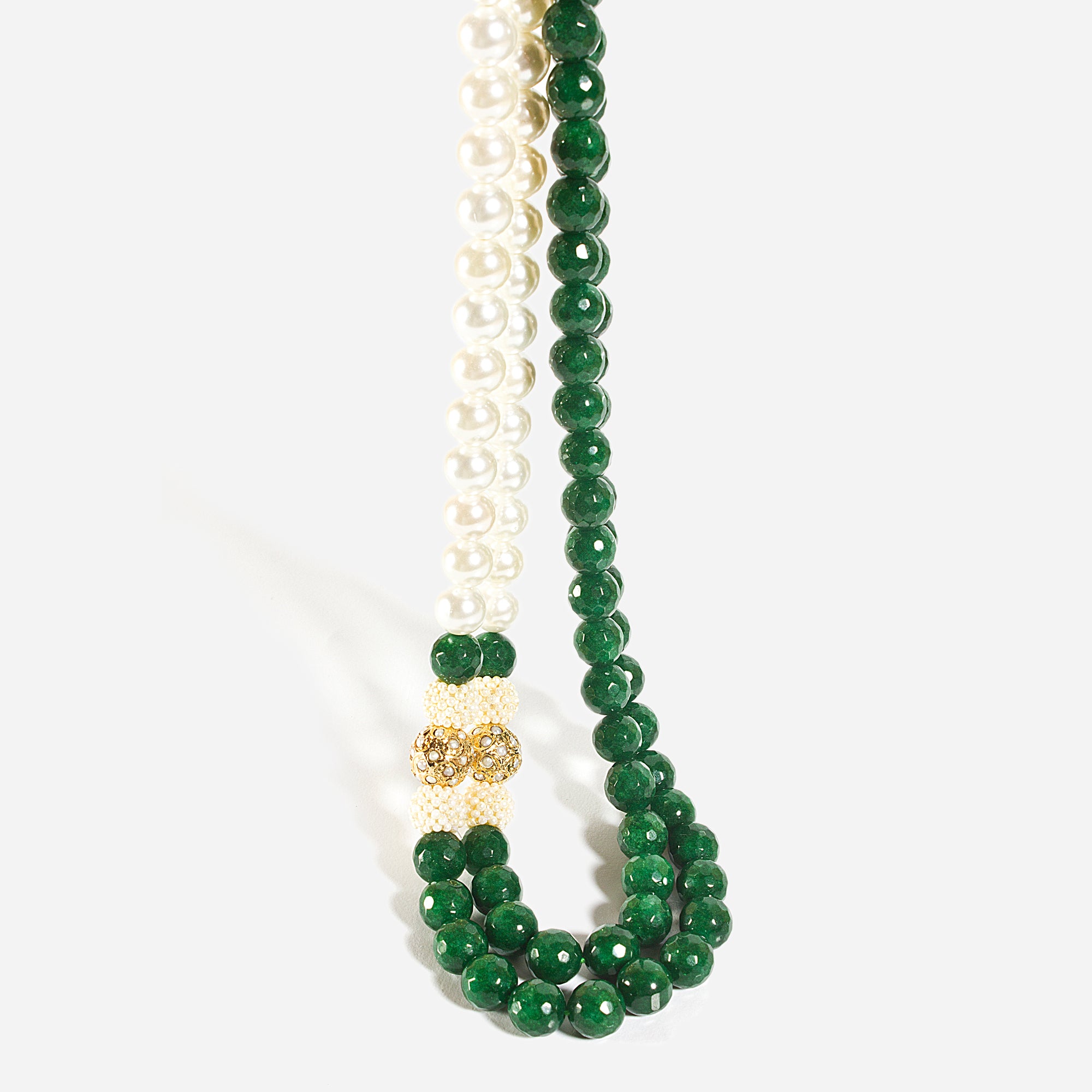 Green Golden Faceted