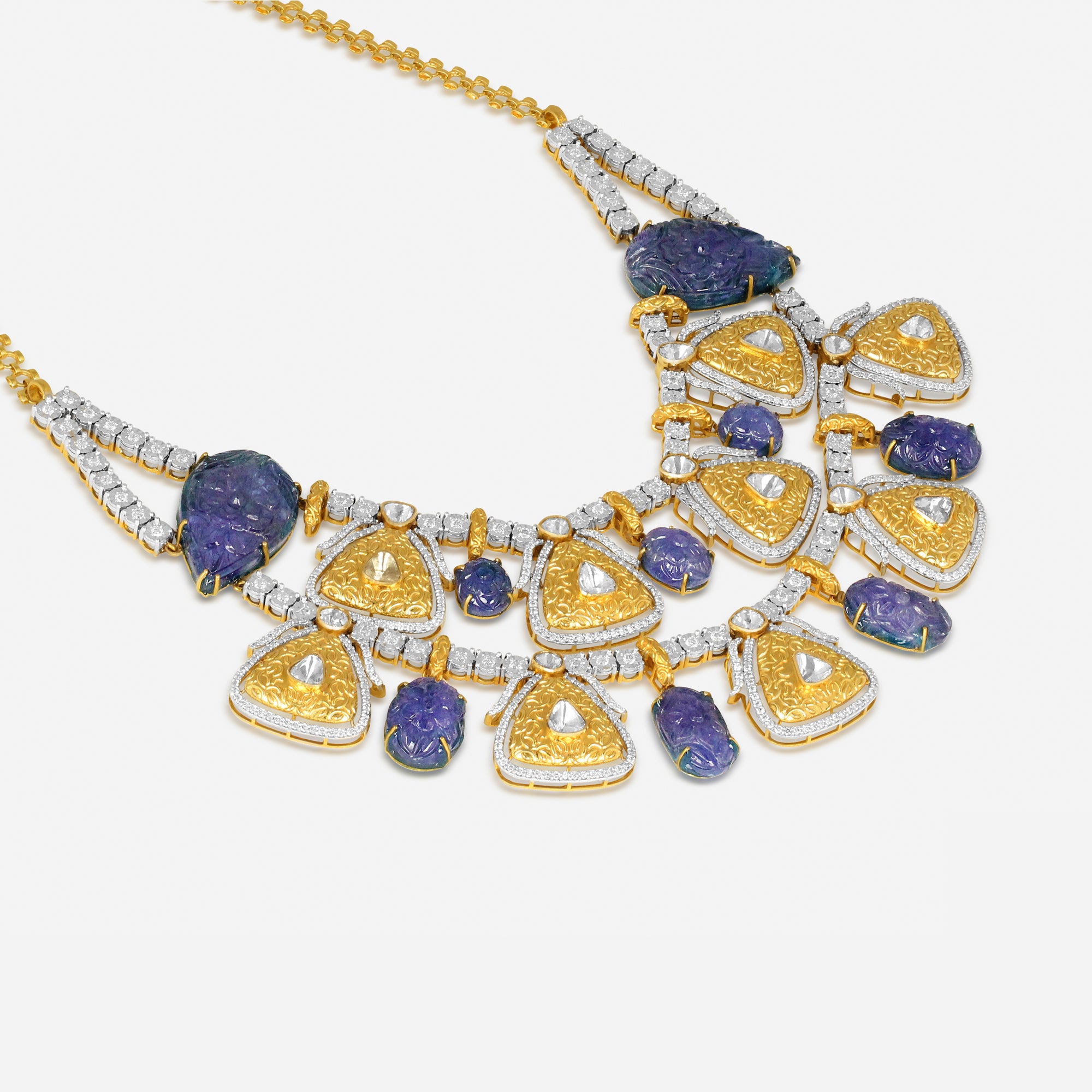 Amethyst Royale Polki Necklace