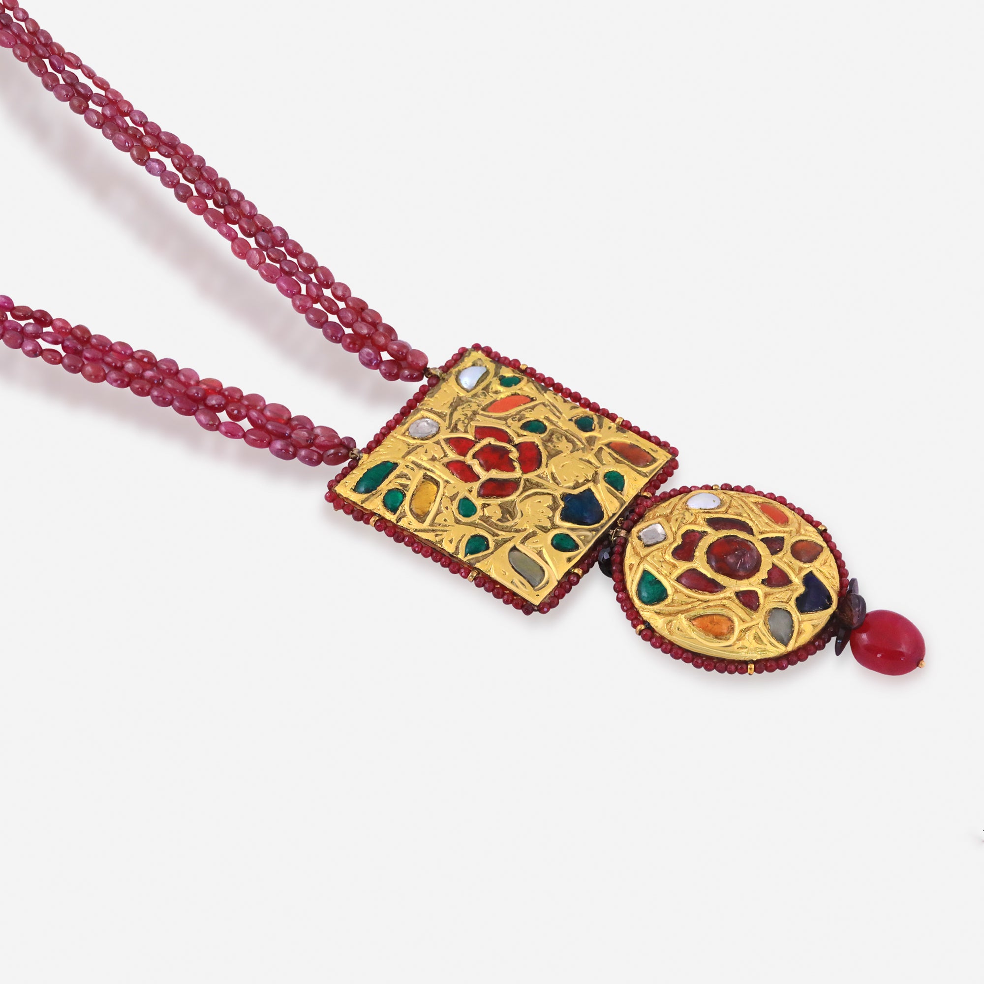 Navratna Manikya Heritage Necklace