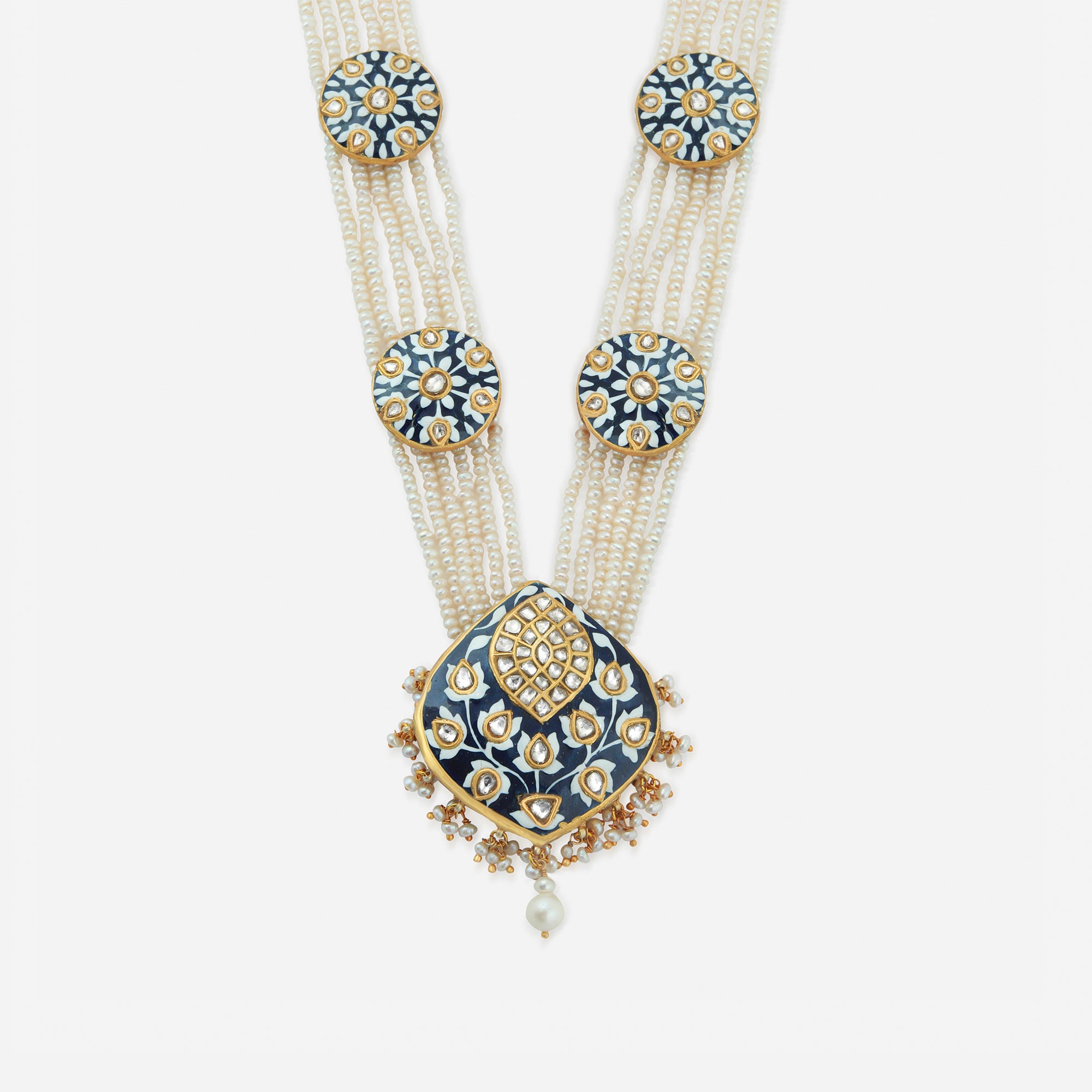 Pearl Bloom Kundan Necklace