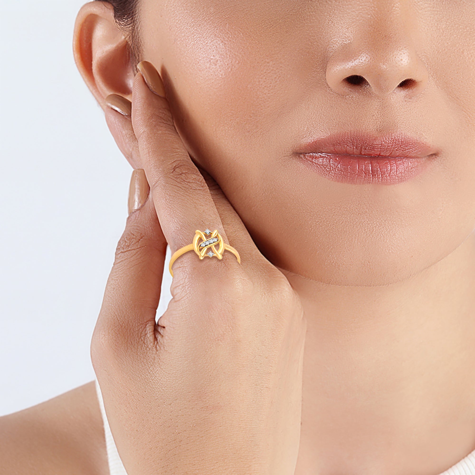 Interlocked Gold Ring