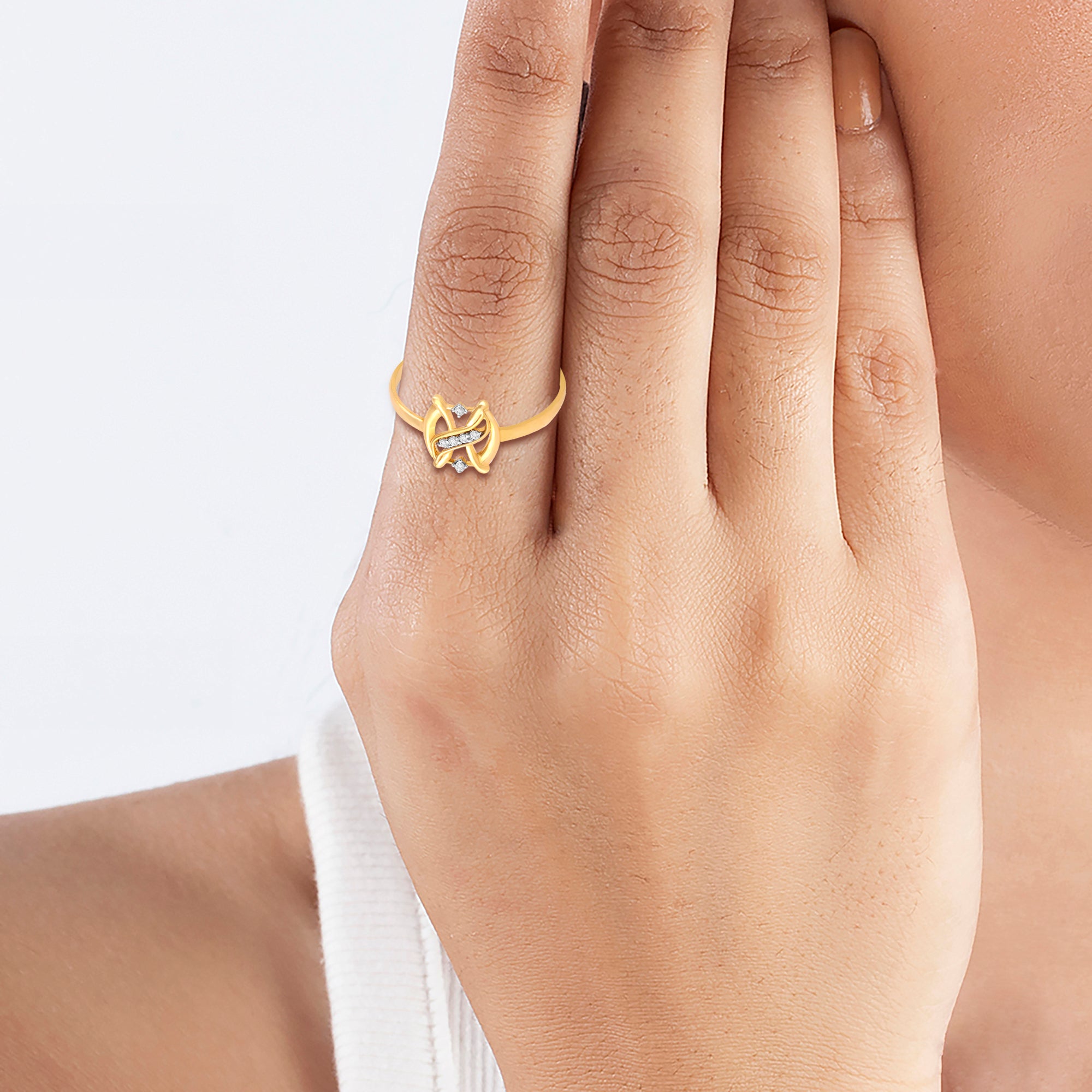 Interlocked Gold Ring