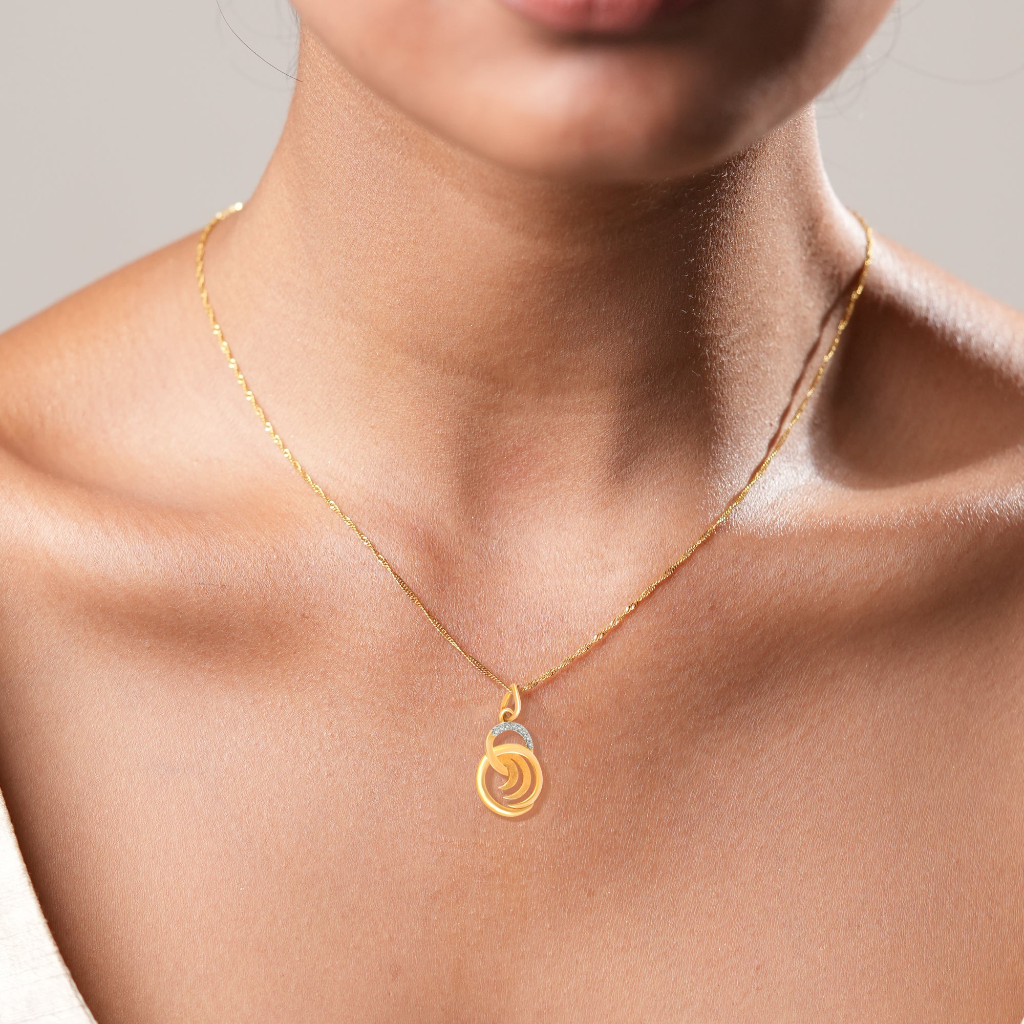 The Crescent Bloom Pendant