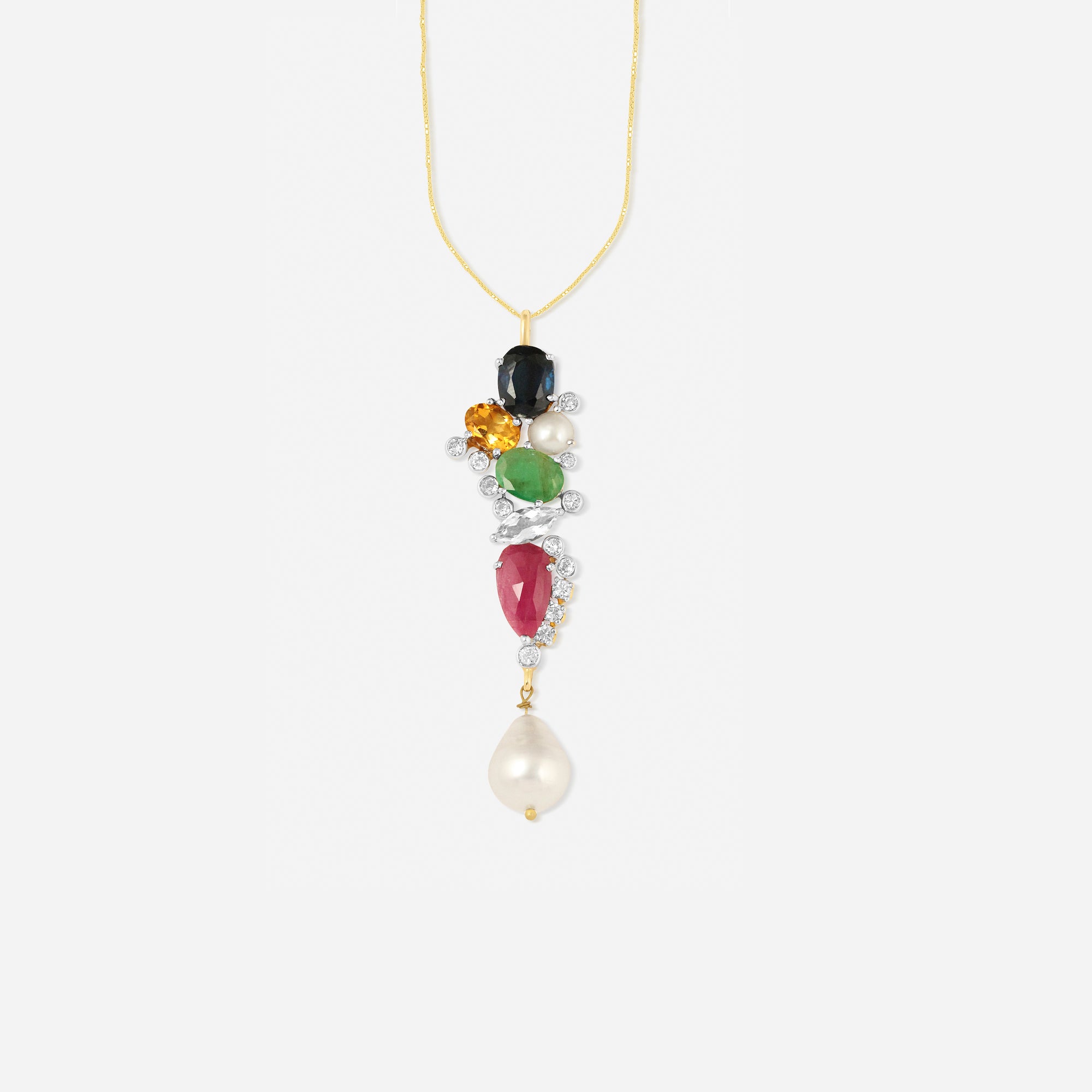 Navratna Dhara Pendant