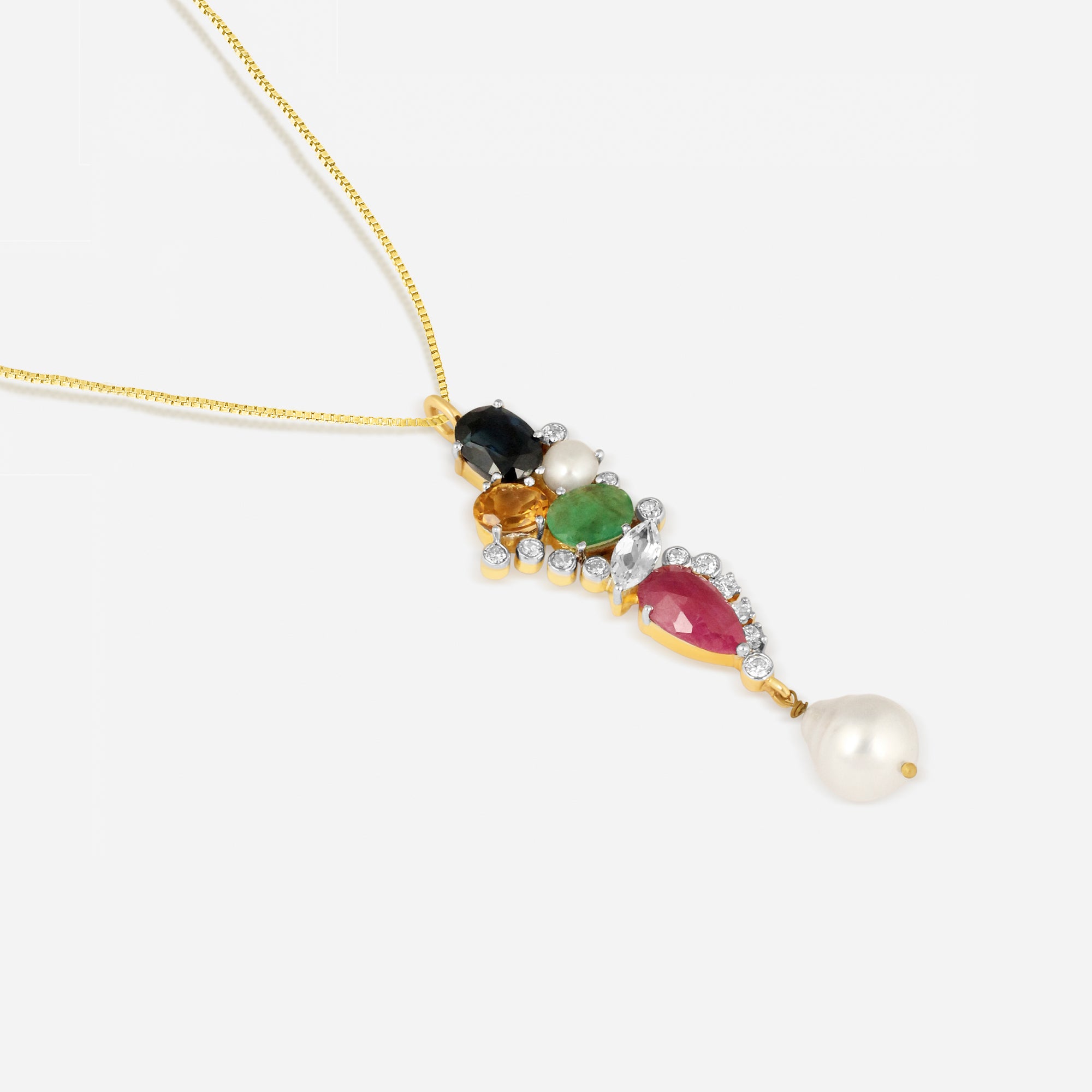 Navratna Dhara Pendant