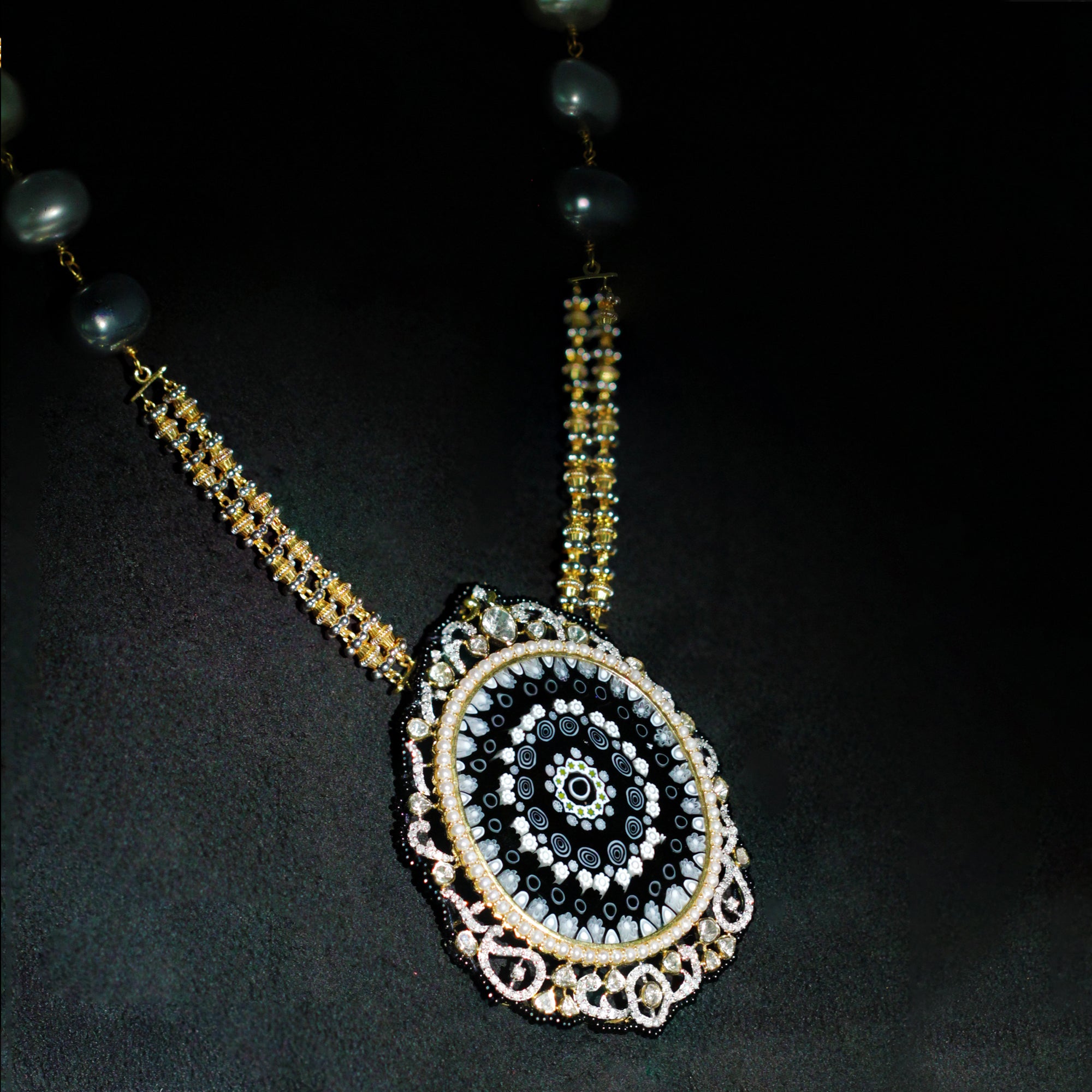 NoorElira Ornate Frame Pendant