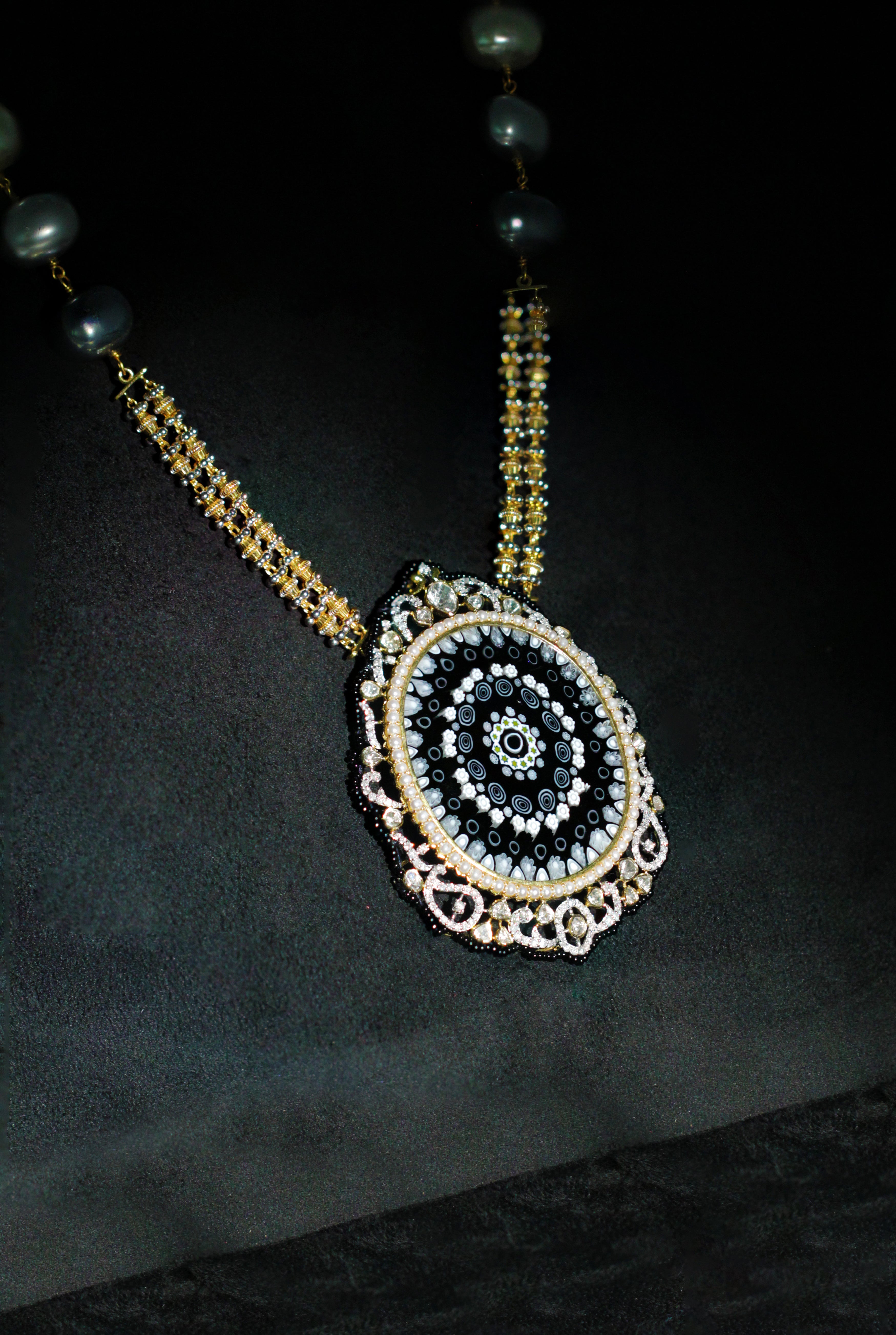 NoorElira Ornate Frame Pendant