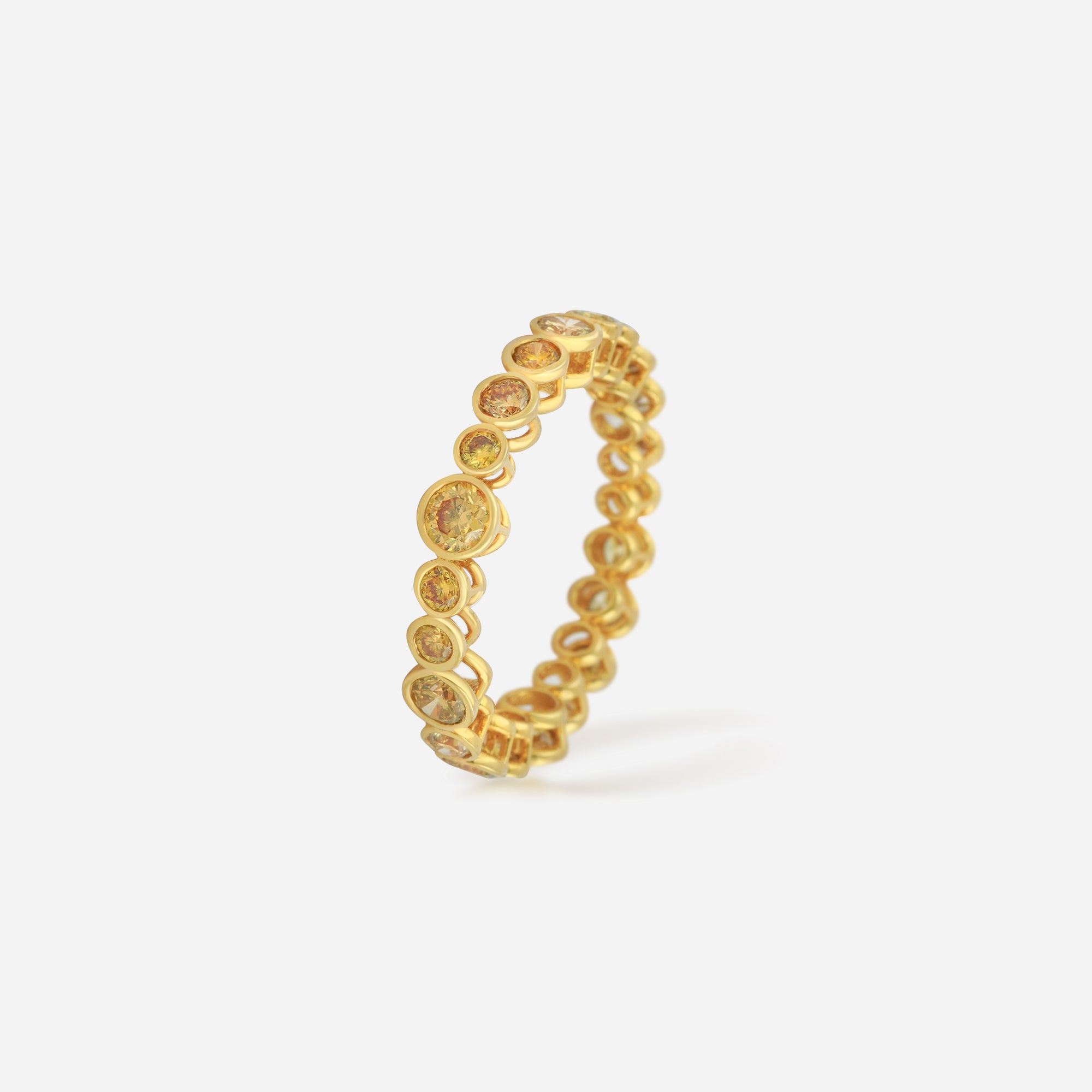 Golden Glitter Eternity Band