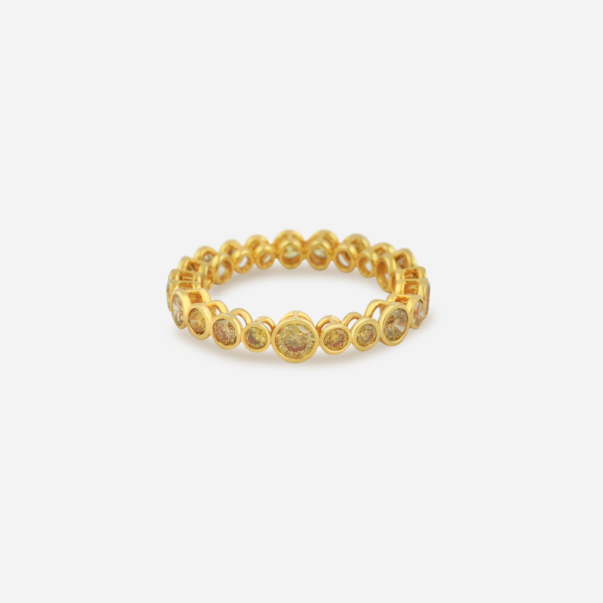 Golden Glitter Eternity Band