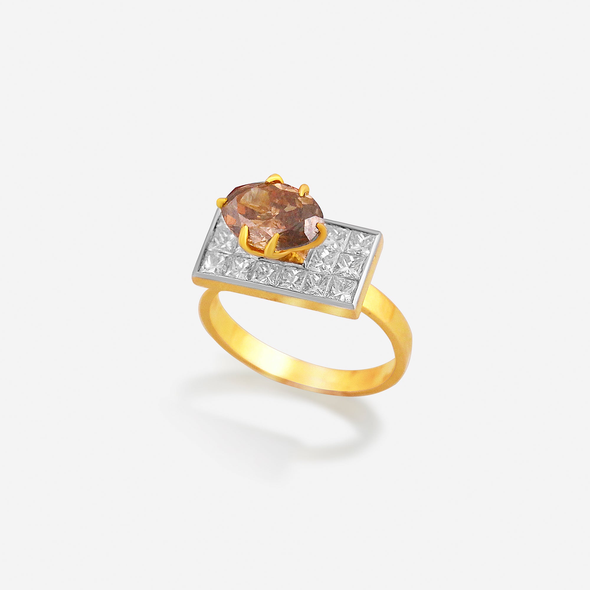 Celeste Mocha Diamond Statement Ring