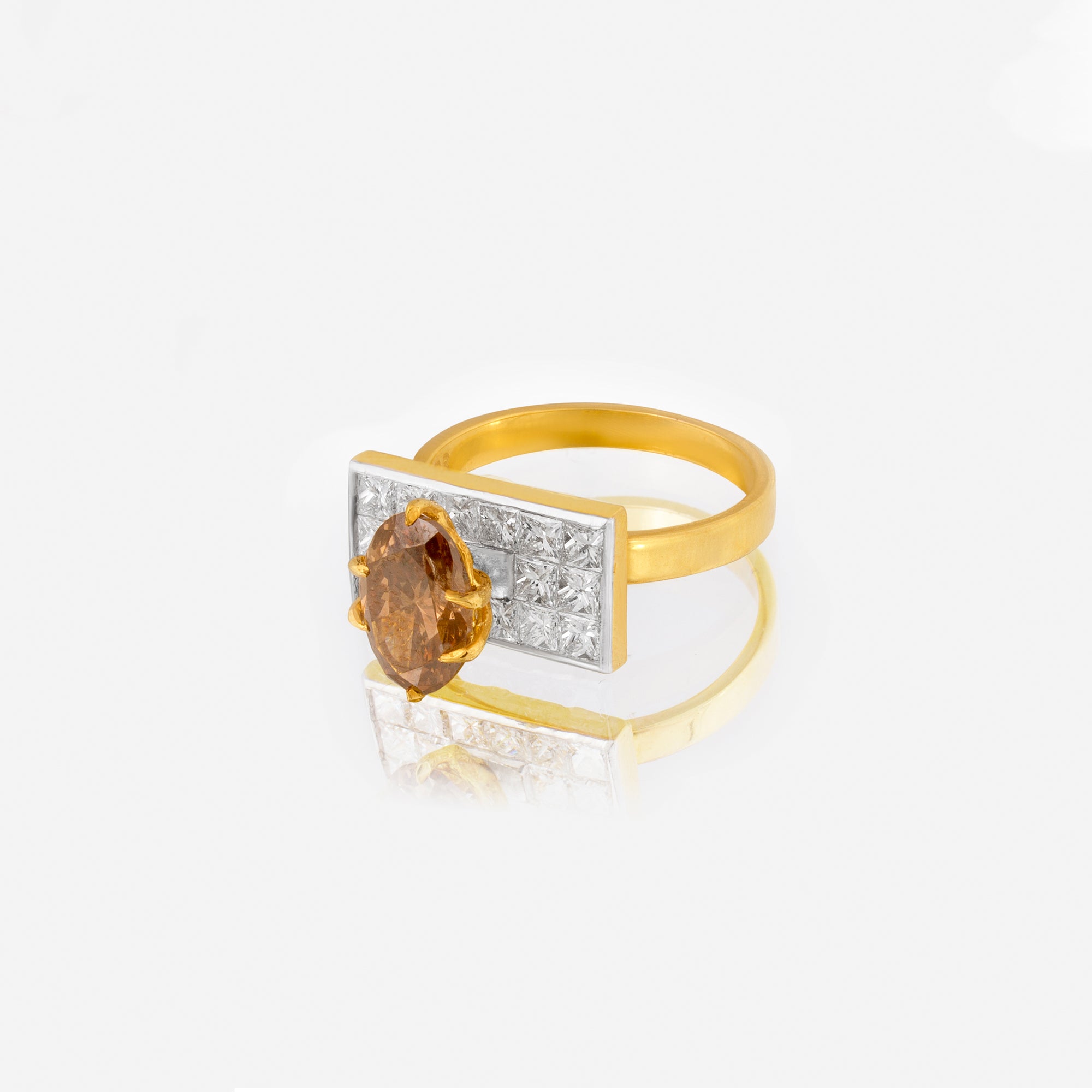 Celeste Mocha Diamond Statement Ring