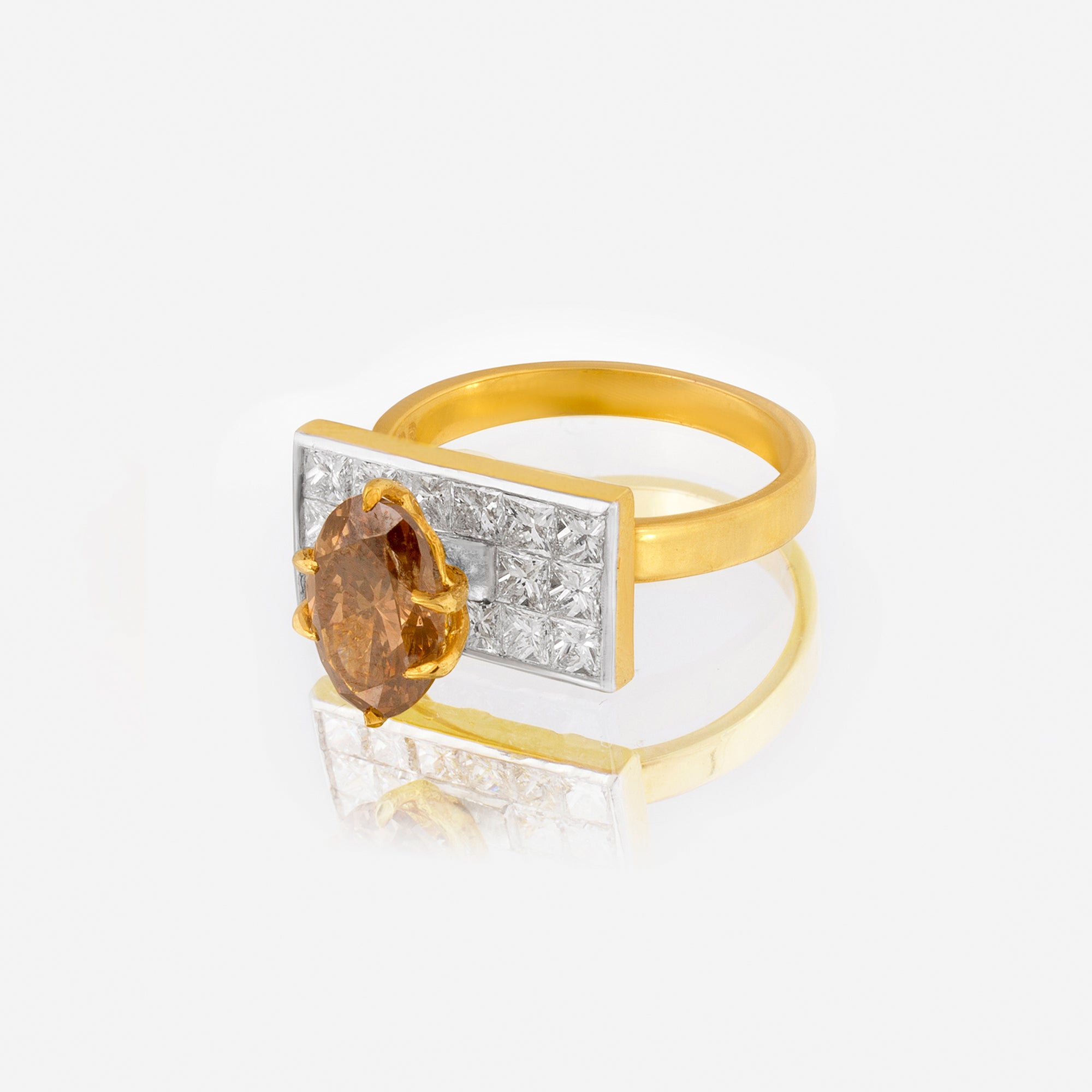 Celeste Mocha Diamond Statement Ring