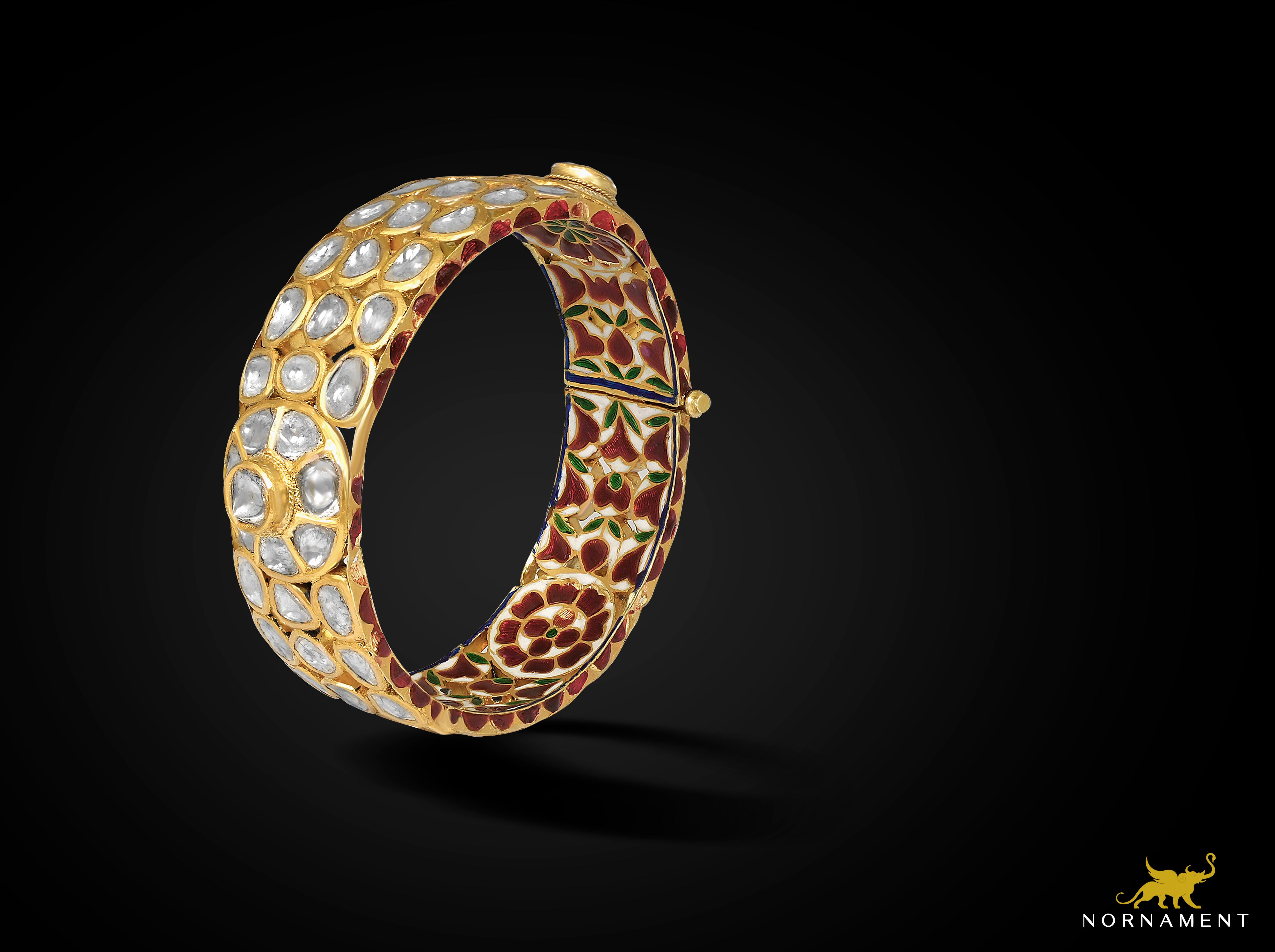 Zahra Kundan Meenakari Bangle