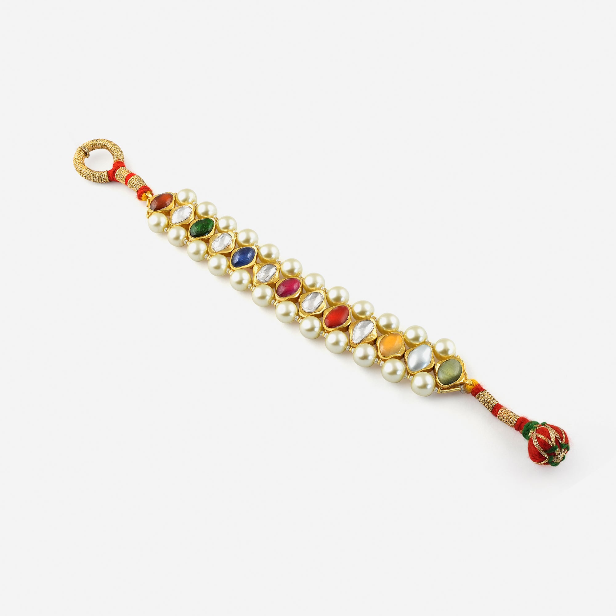 Navratna Pearl Harmony Bracelet