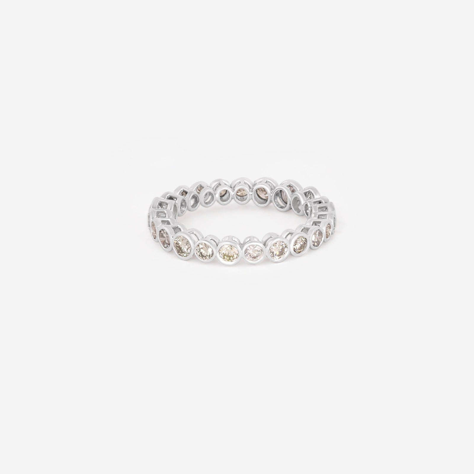 Moonmist Grey Diamond Eternity Band